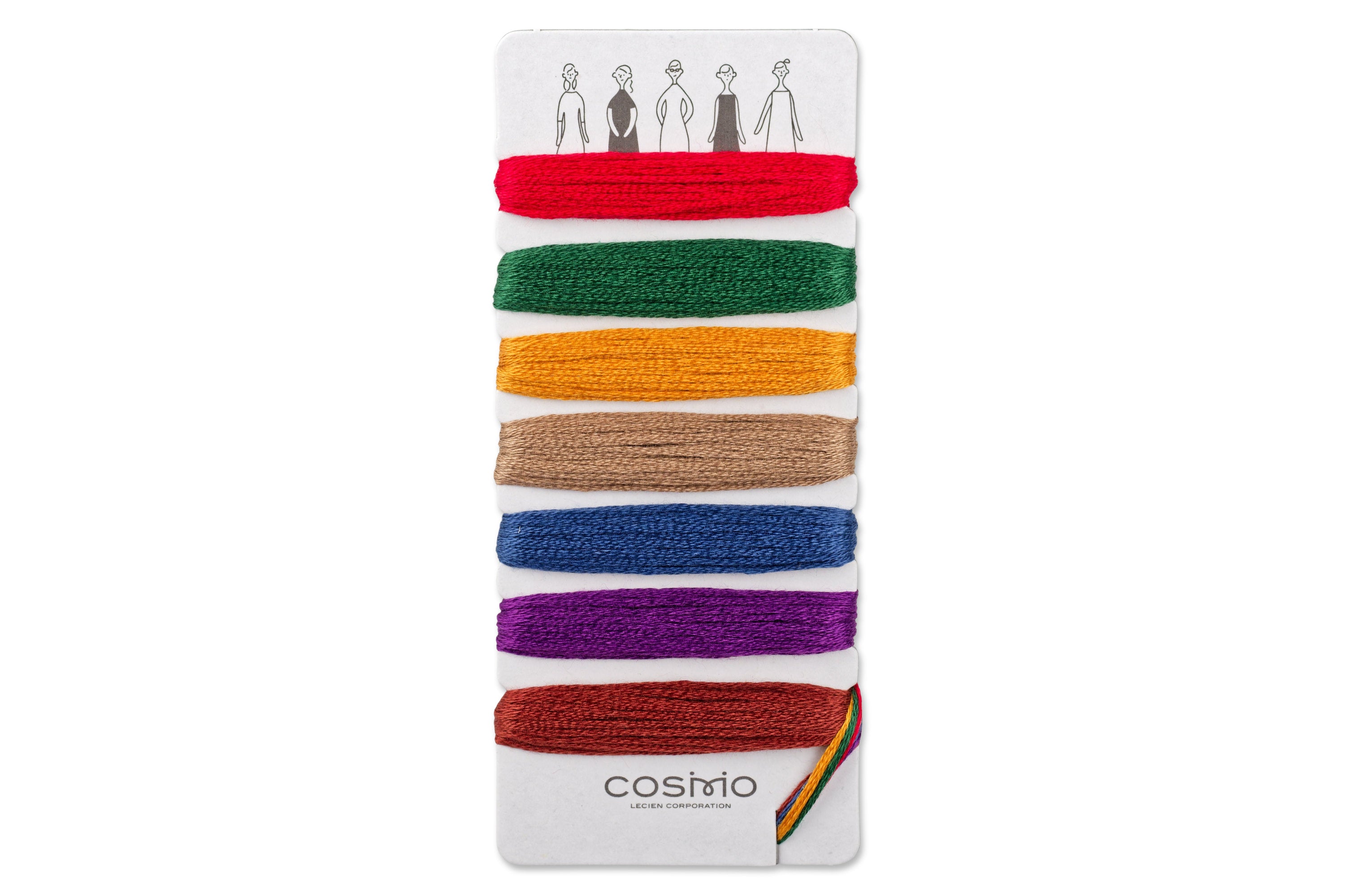 Cosmo Embroidery Floss, Traditional 7-Color Set