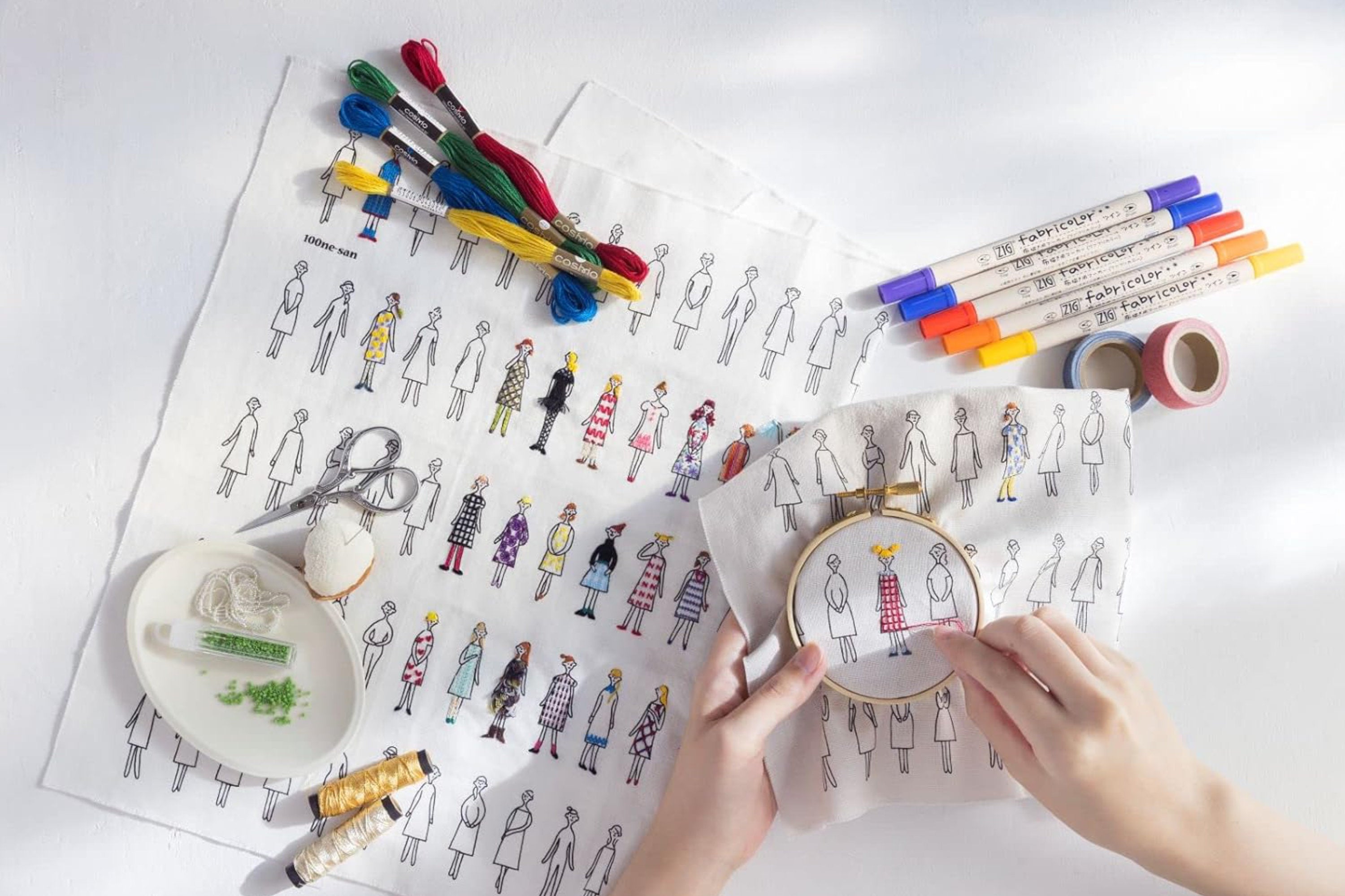 Cosmo Embroidery Floss, Traditional 7-Color Set