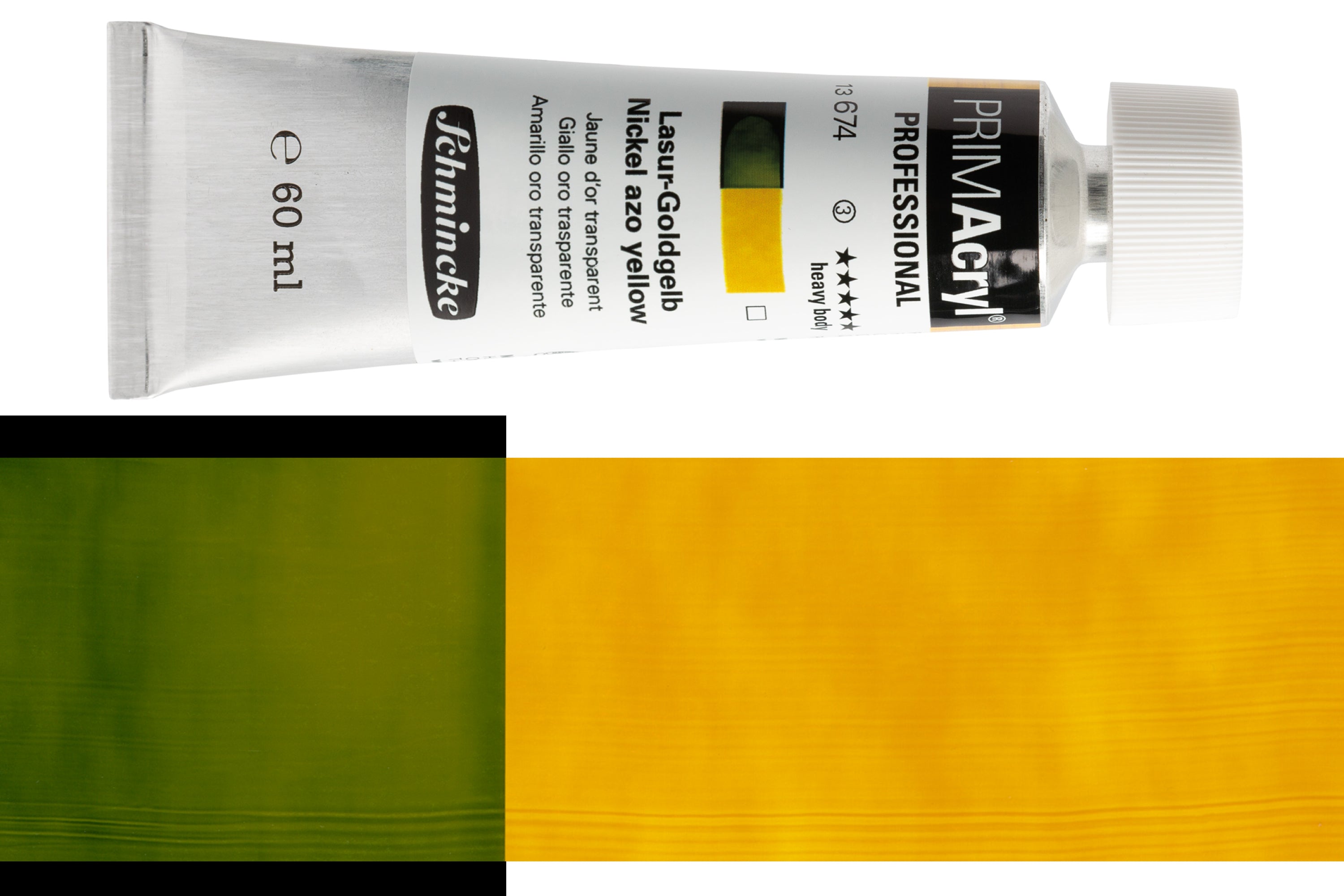 PRIMAcryl Professional Acrylic, #674 Nickel Azo Yellow