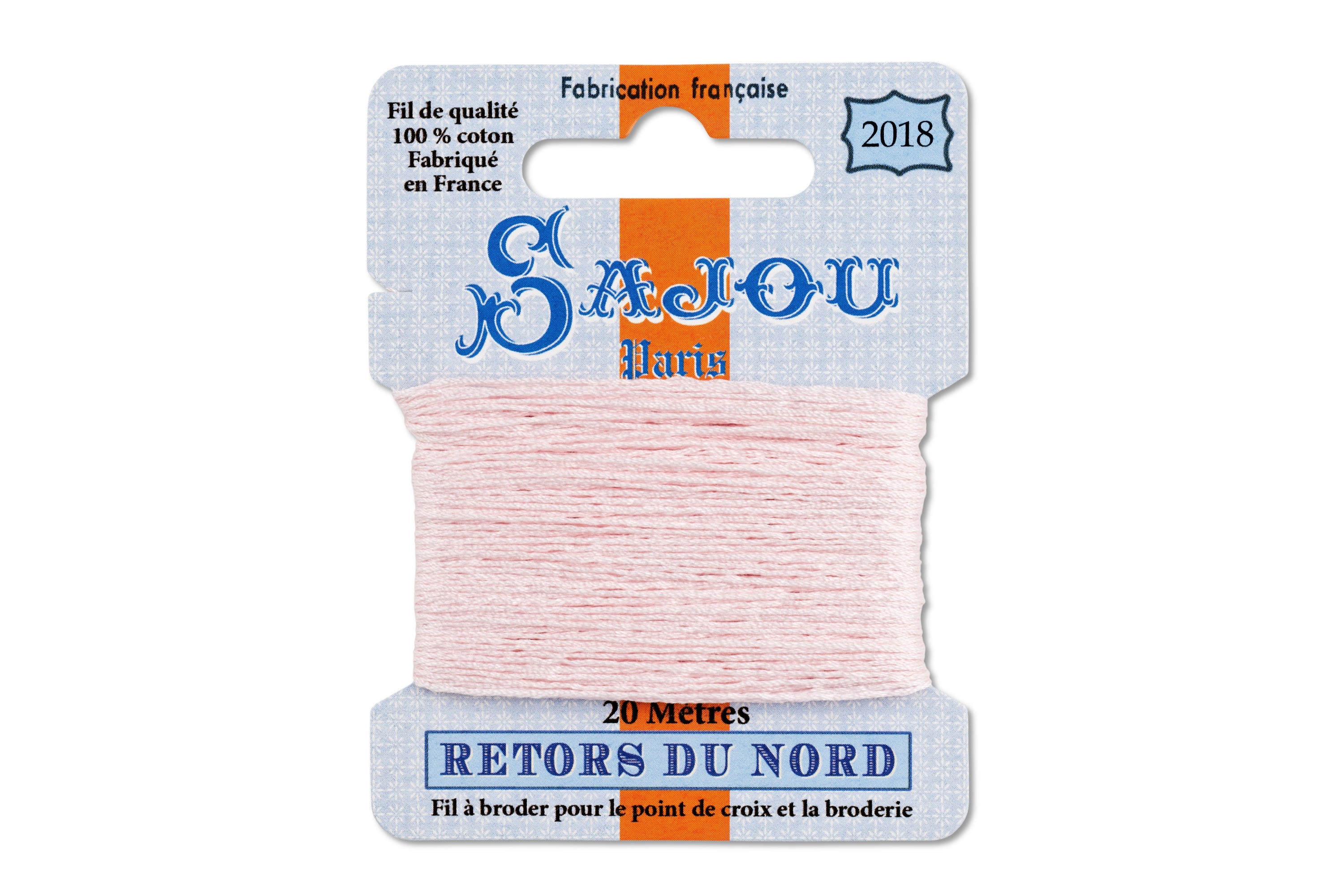 Retors du Nord Embroidery Floss, #2018 Baby Pink