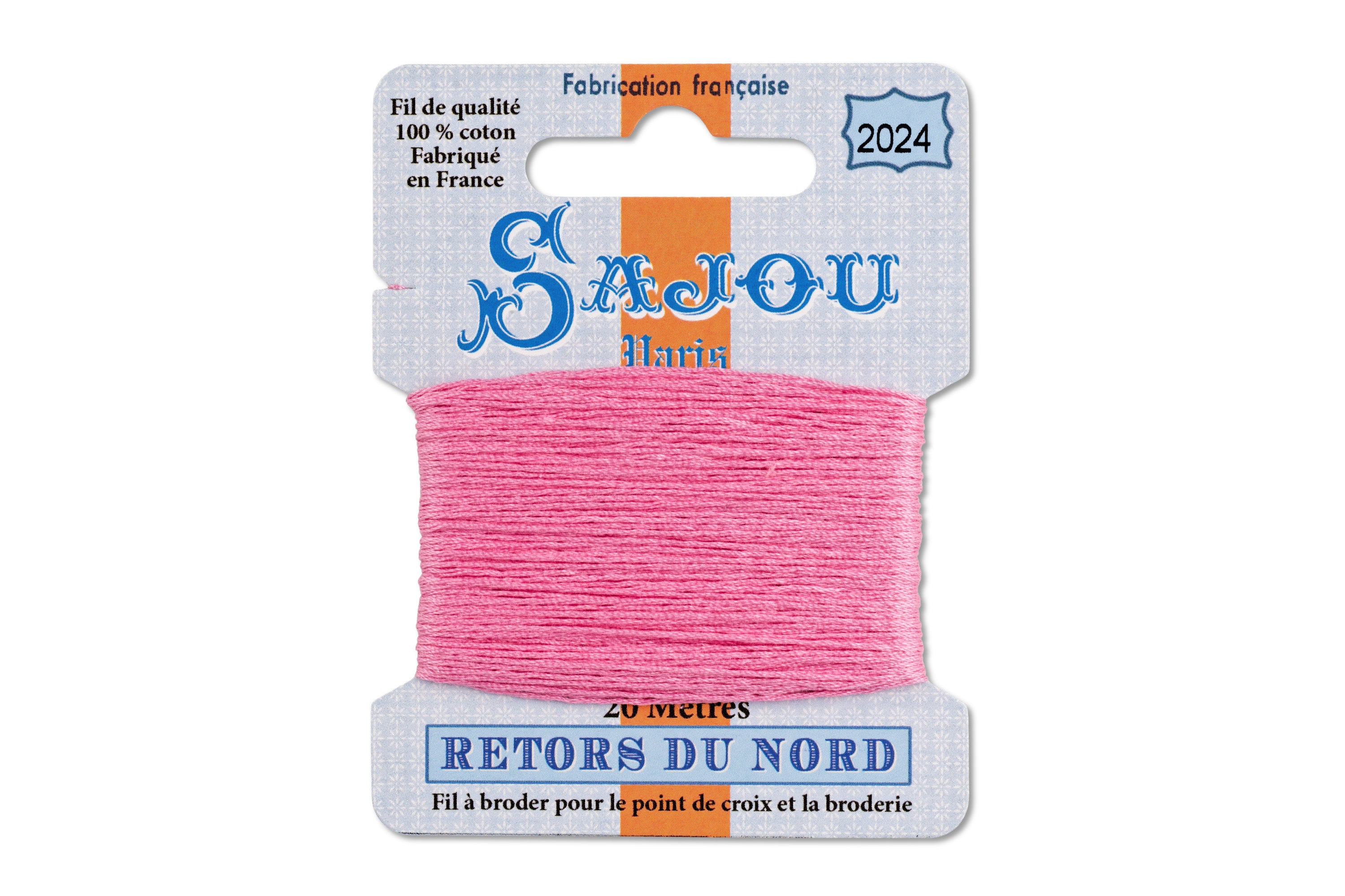 Retors du Nord Embroidery Floss, #2024 Rose-Bay