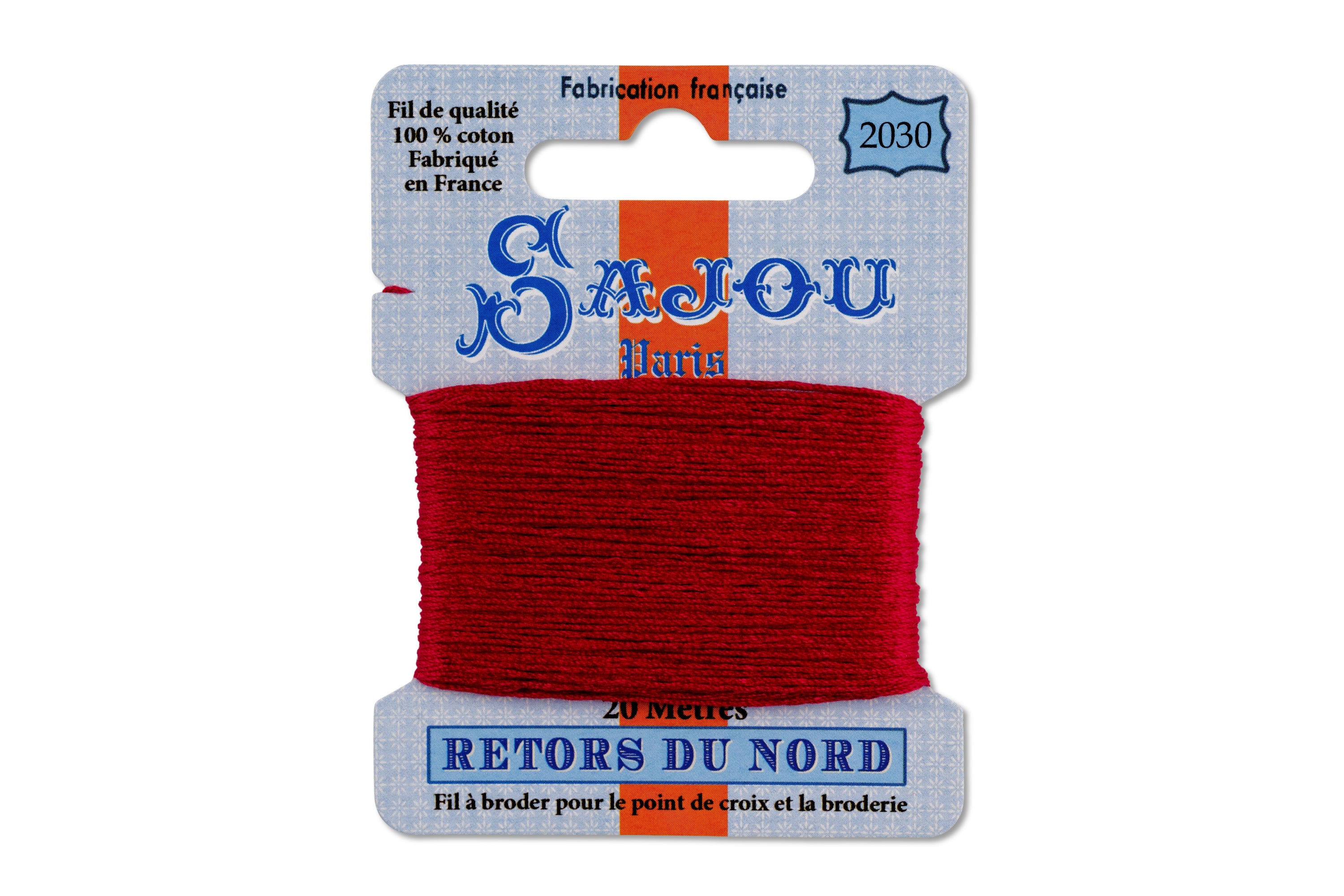 Retors du Nord Embroidery Floss, #2030 Red