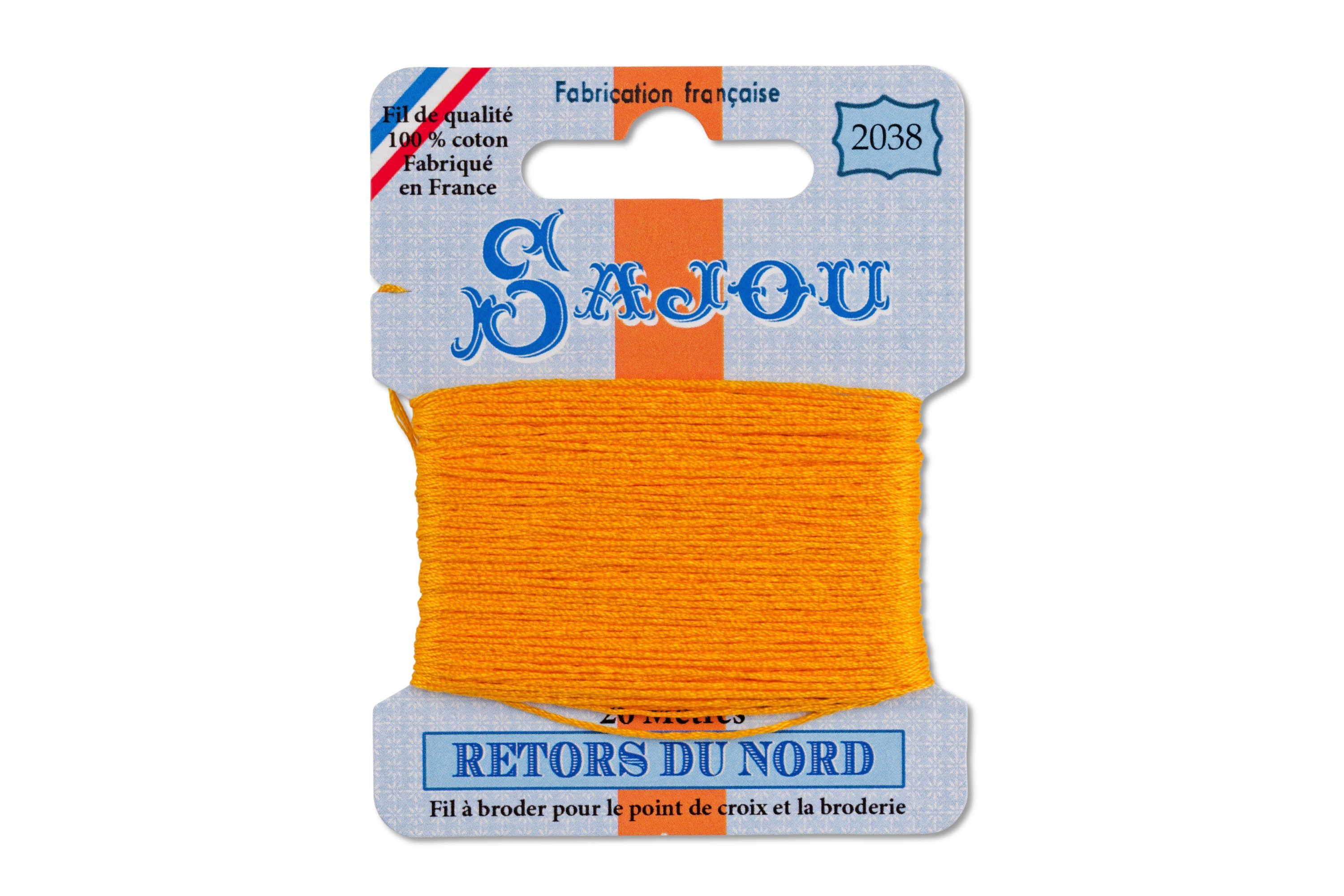 Retors du Nord Embroidery Floss, #2038 Nankin – St. Louis Art Supply