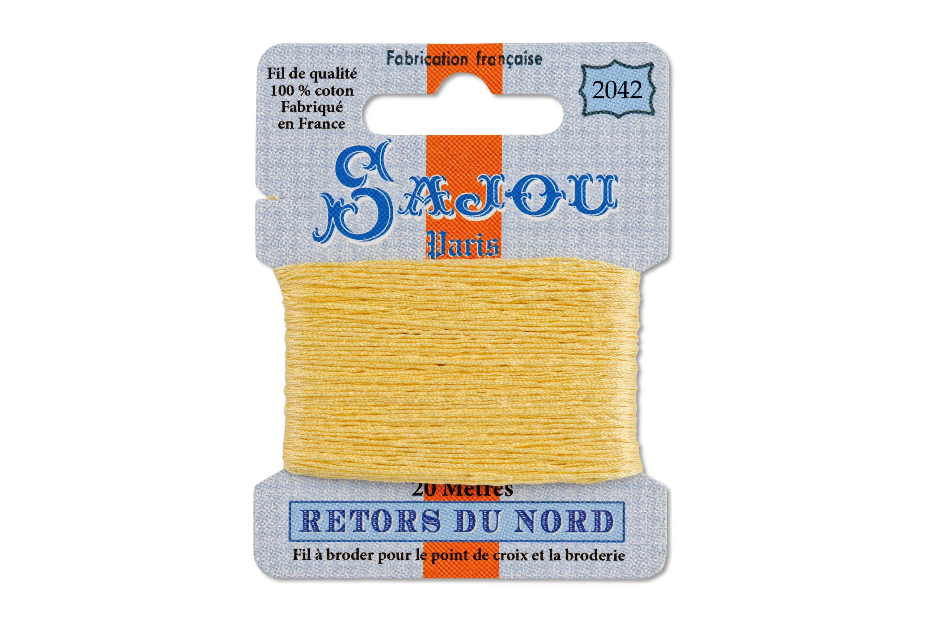 Retors du Nord Embroidery Floss, #2042 Sulphur
