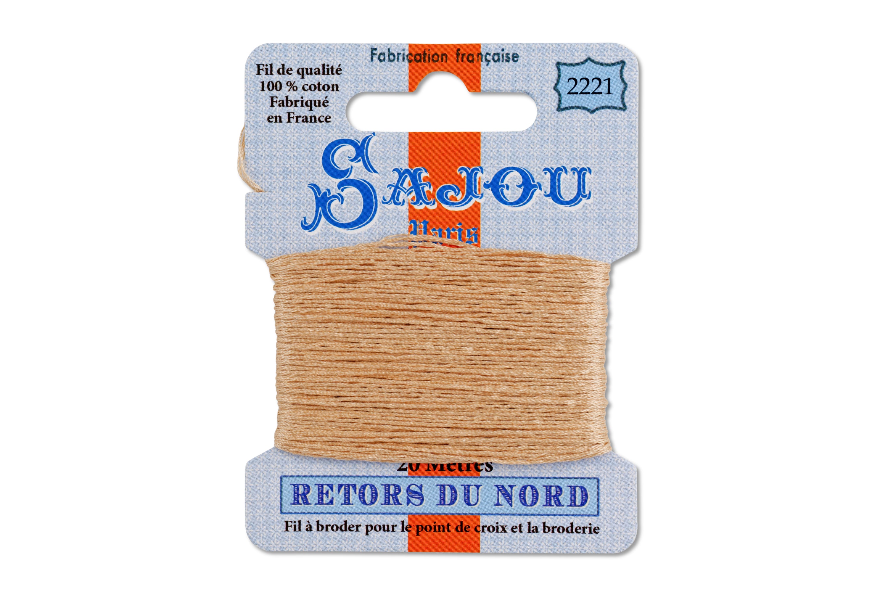 Retors du Nord Embroidery Floss, #2221 Caramel