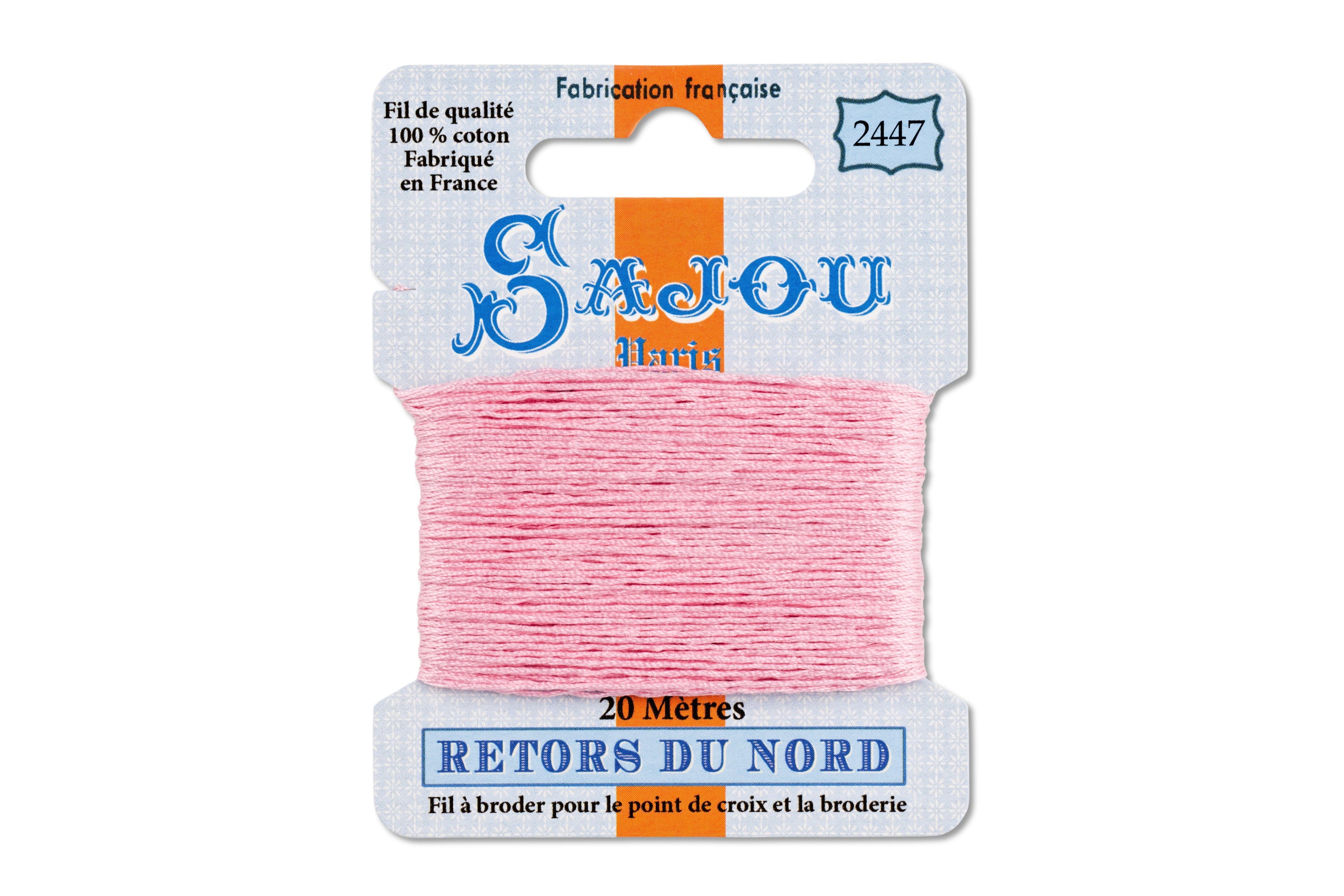 Retors du Nord Embroidery Floss, #2447 Pink