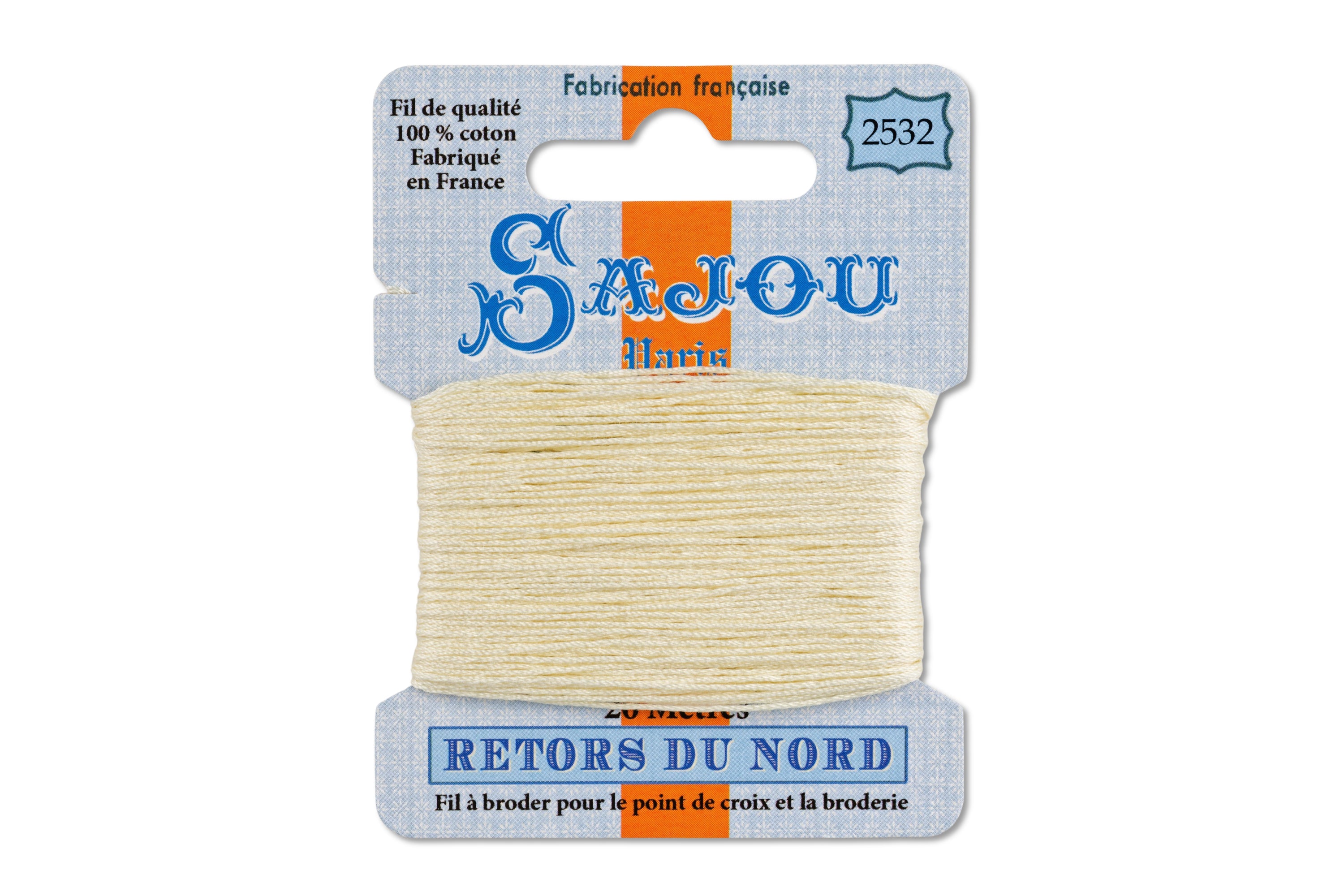 Retors du Nord Embroidery Floss, #2532 Straw
