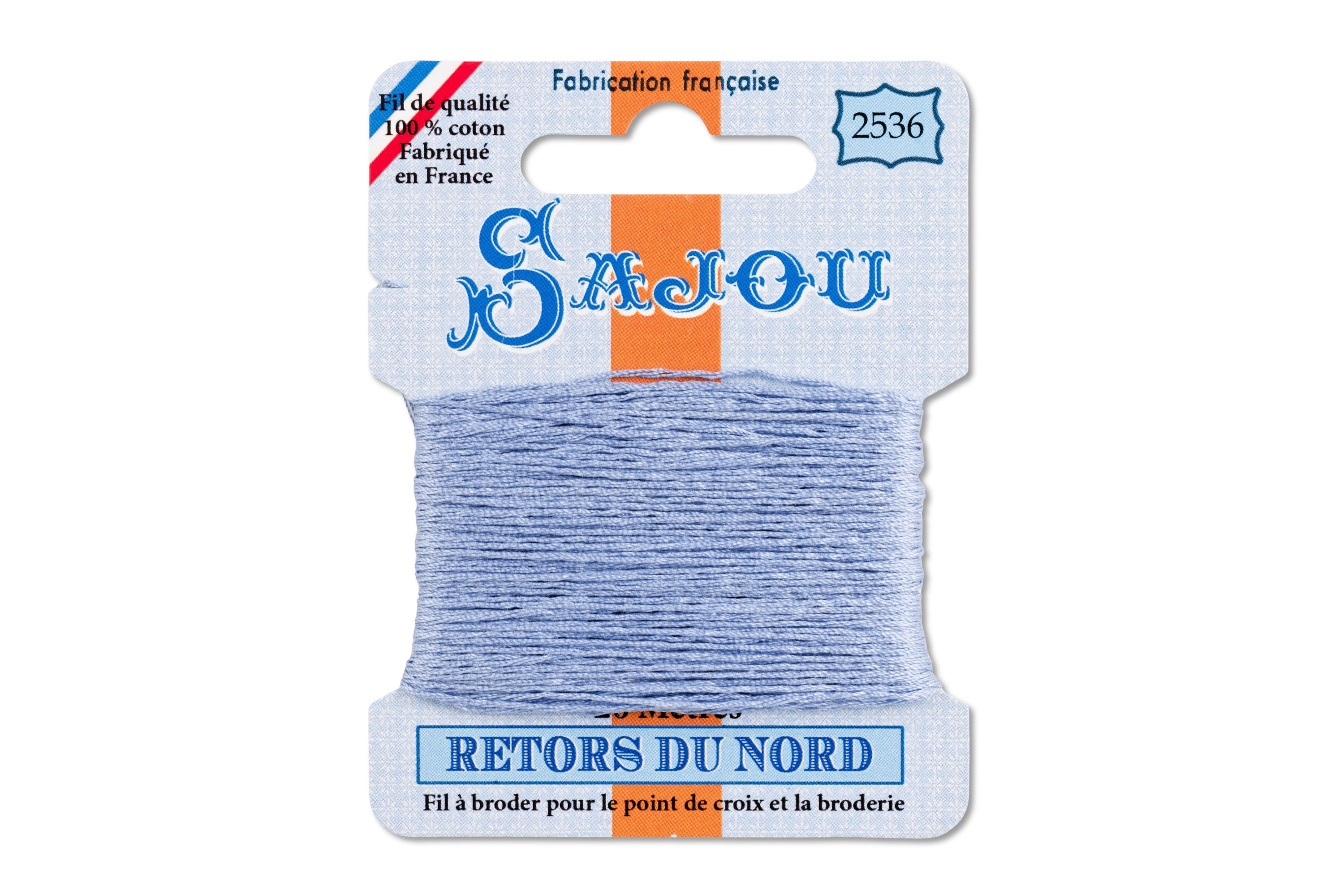 Retors du Nord Embroidery Floss, #2536 Nattier Blue