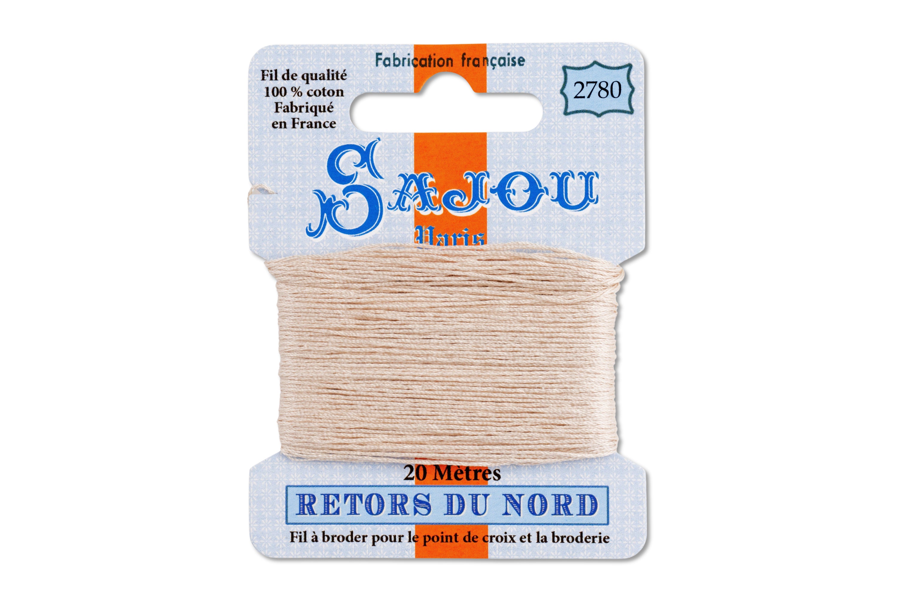 Retors du Nord Embroidery Floss, #2780 Ecru