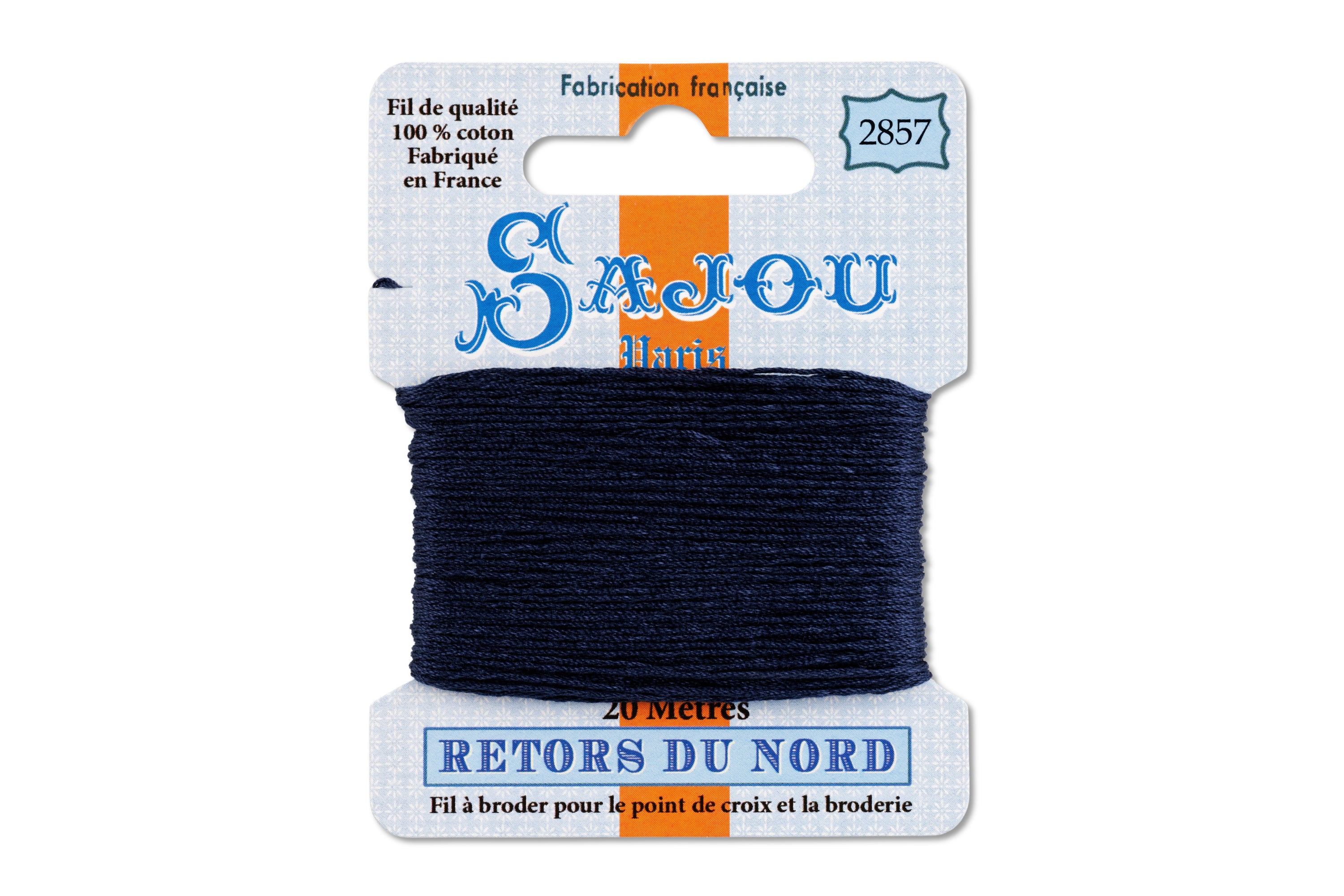 Retors du Nord Embroidery Floss, #2857 Admiral Blue
