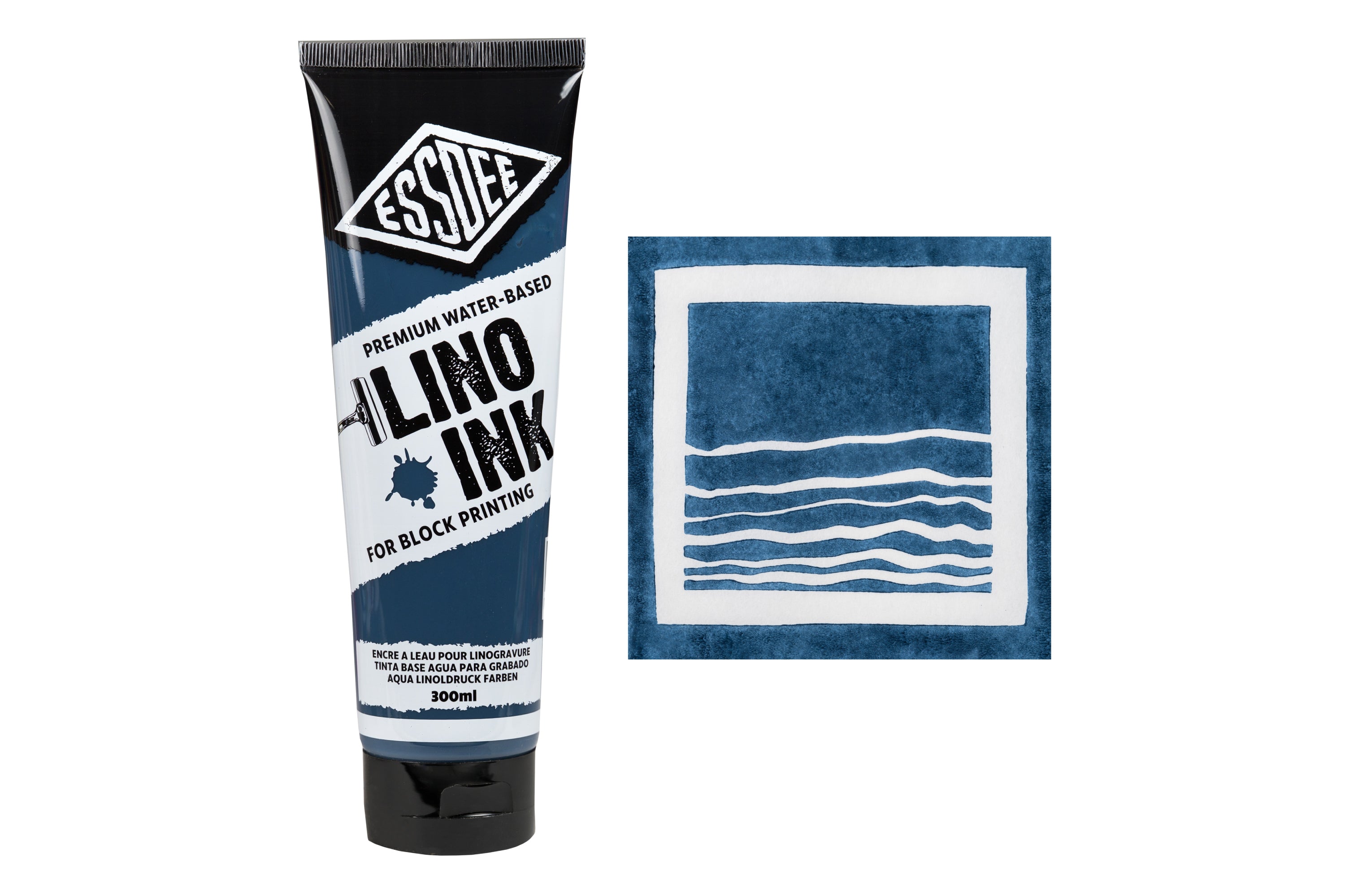 Essdee Premium Block Printing Ink, Prussian Blue, 300 mL