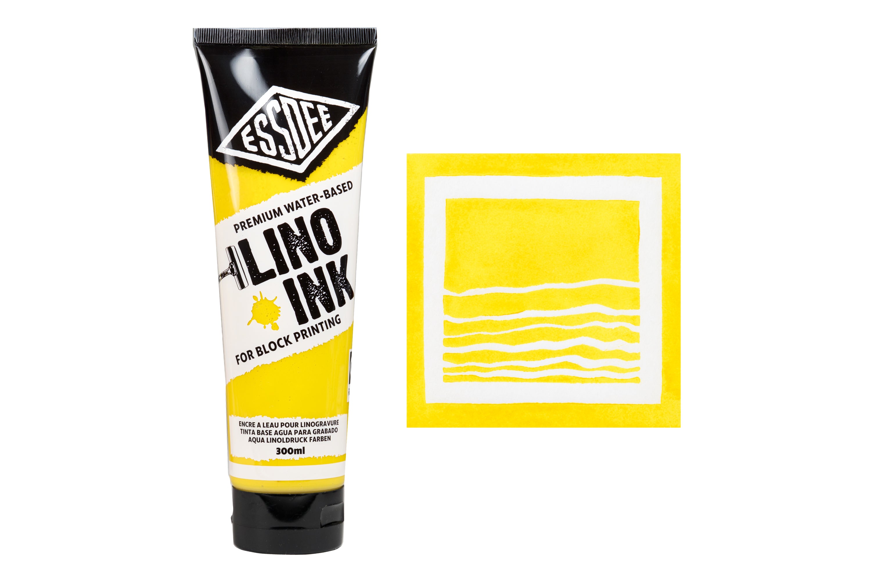 Essdee Premium Block Printing Ink, Brilliant Yellow, 300 mL
