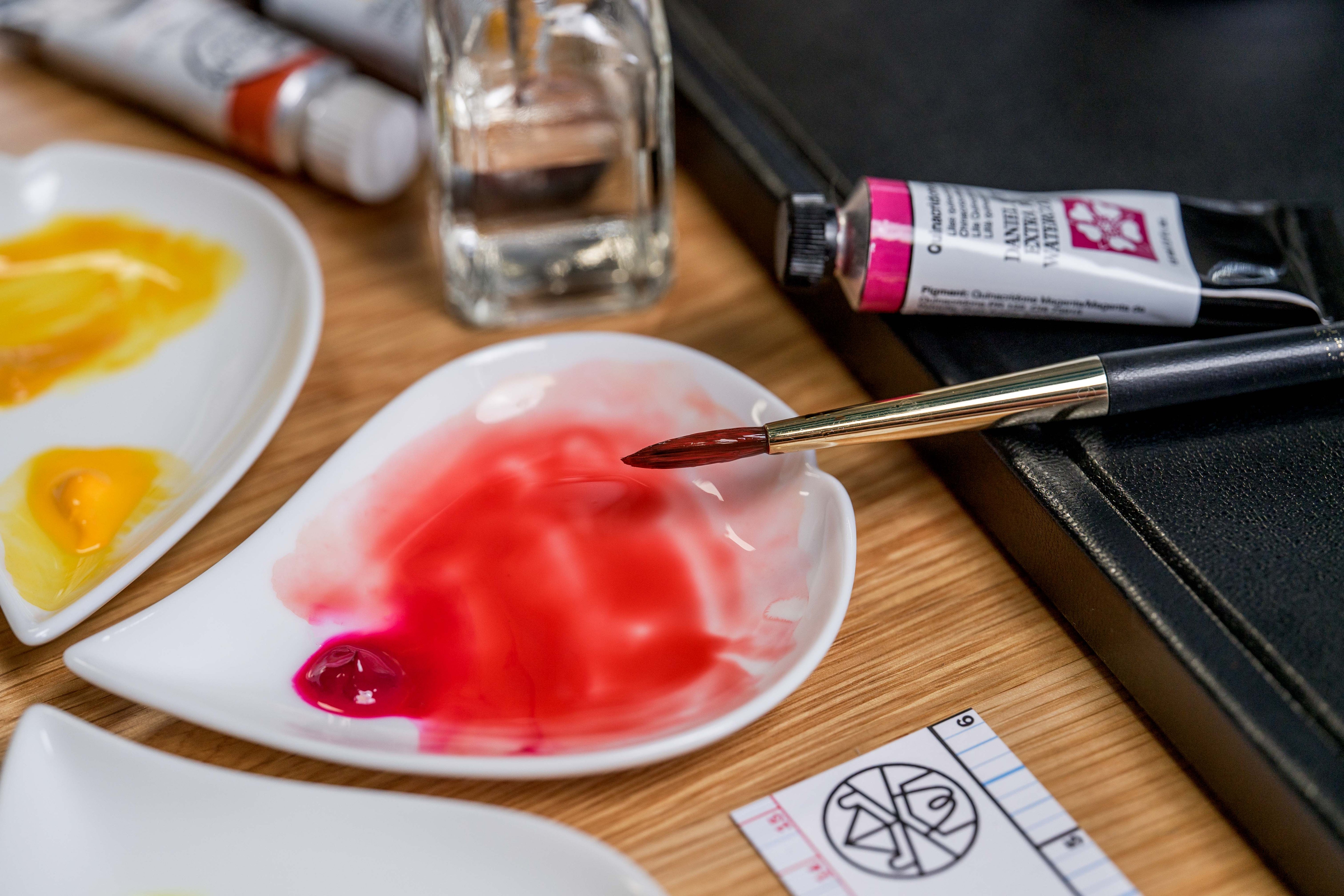 Porcelain Petal Palettes, Stacking Set of 5