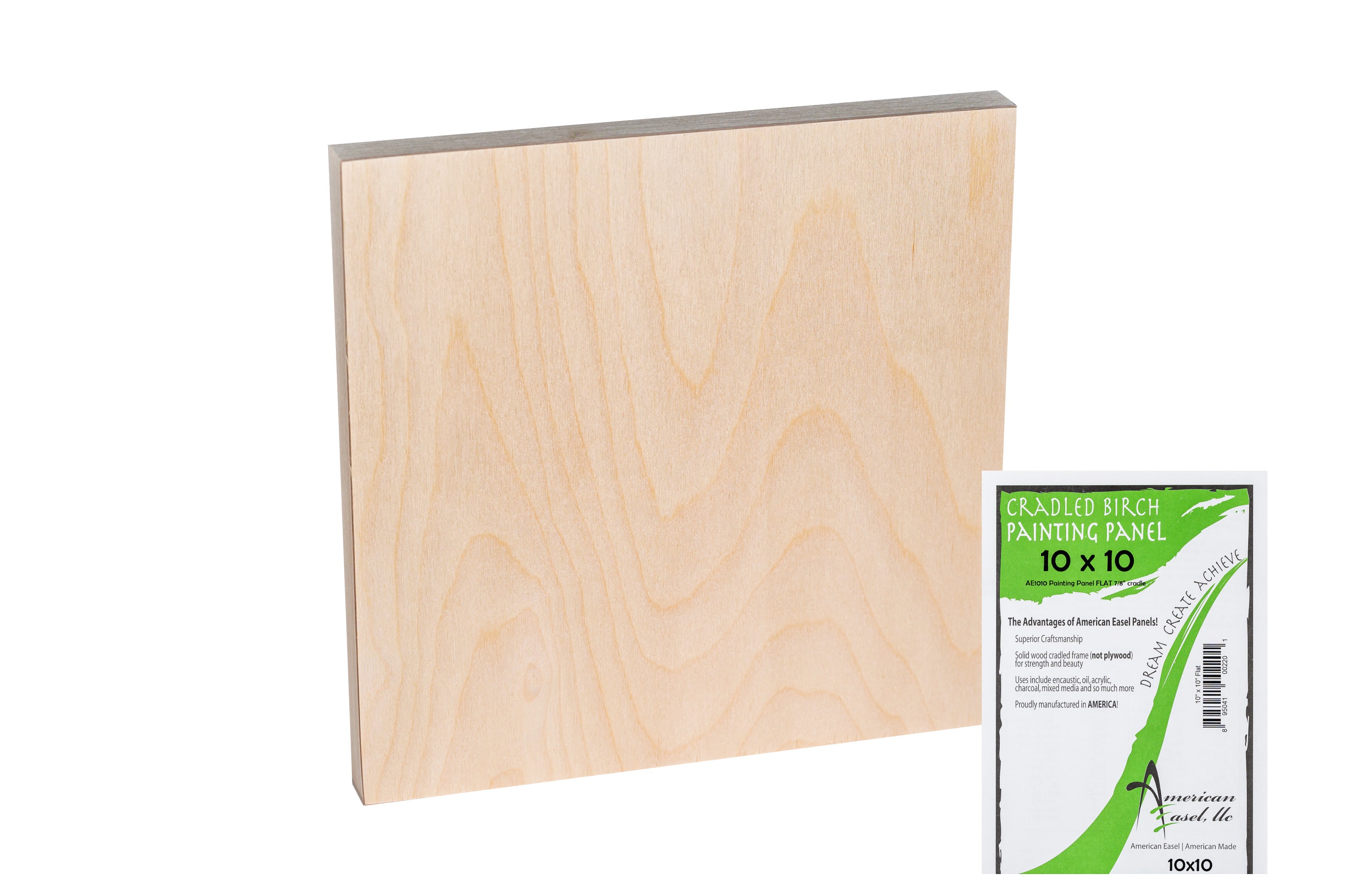 Cradled Birch Painting Panel, Studio Depth (7/8")