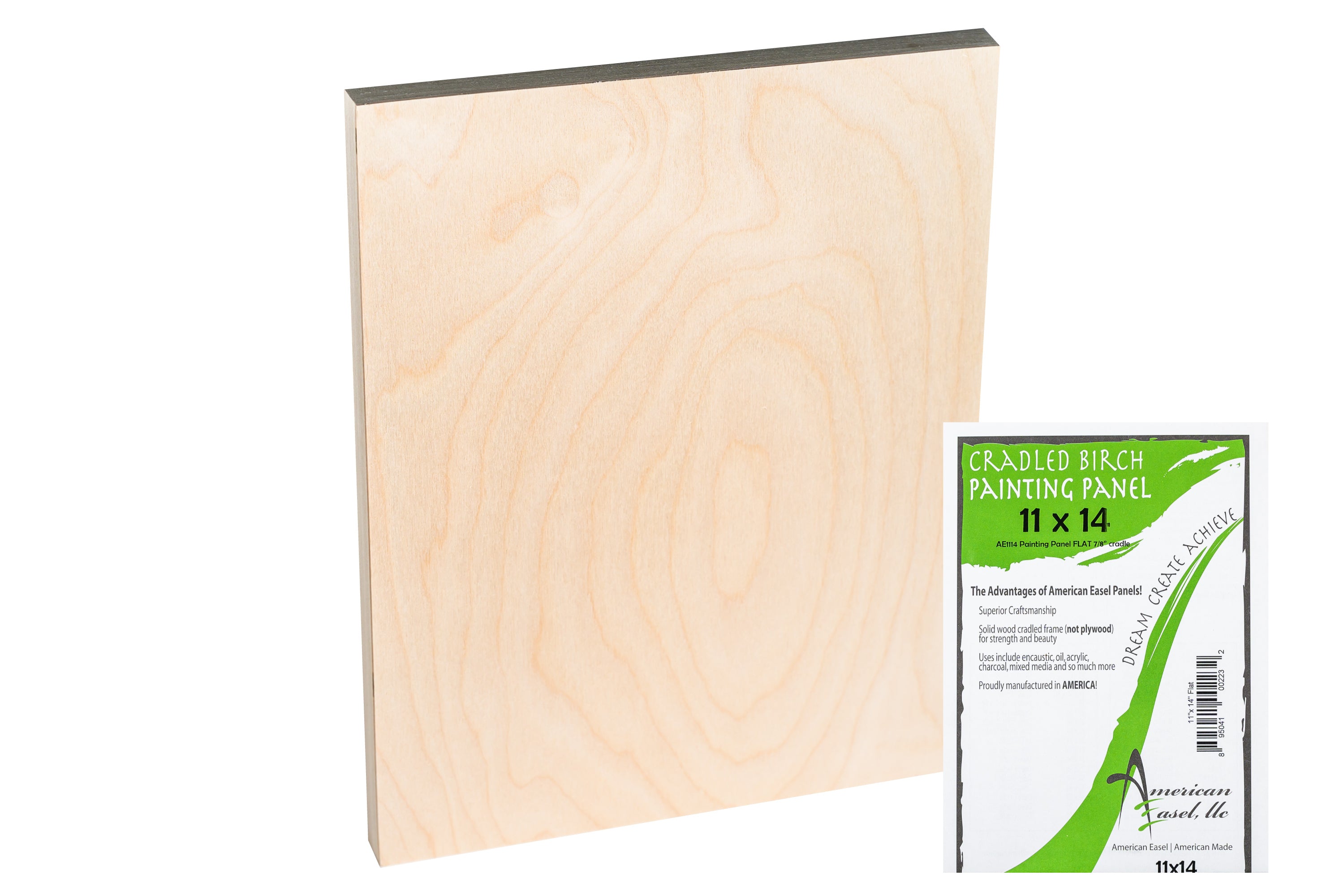 Cradled Birch Painting Panel, Studio Depth (7/8")