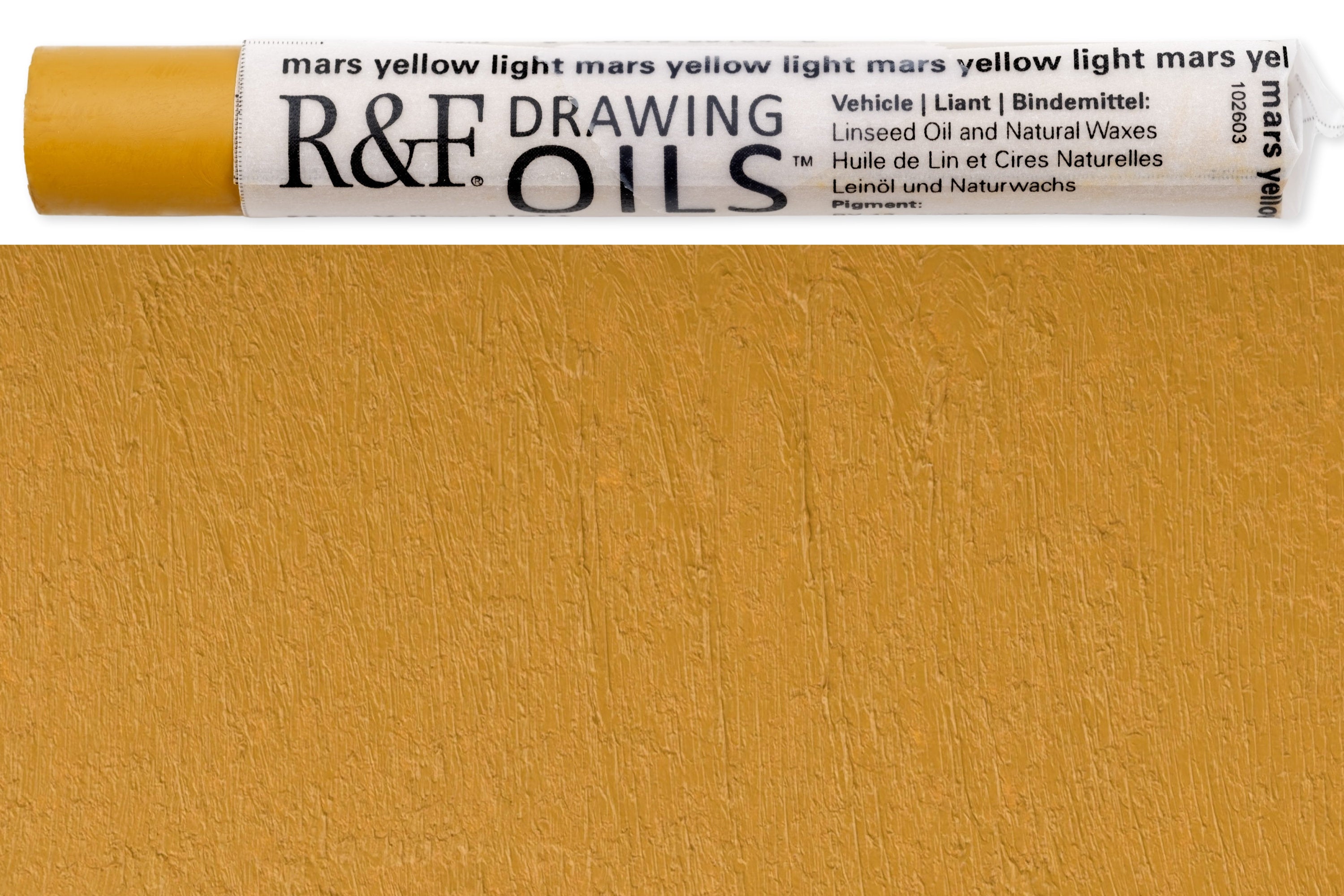 R&F Drawing Oils #3120, Mars Yellow Light