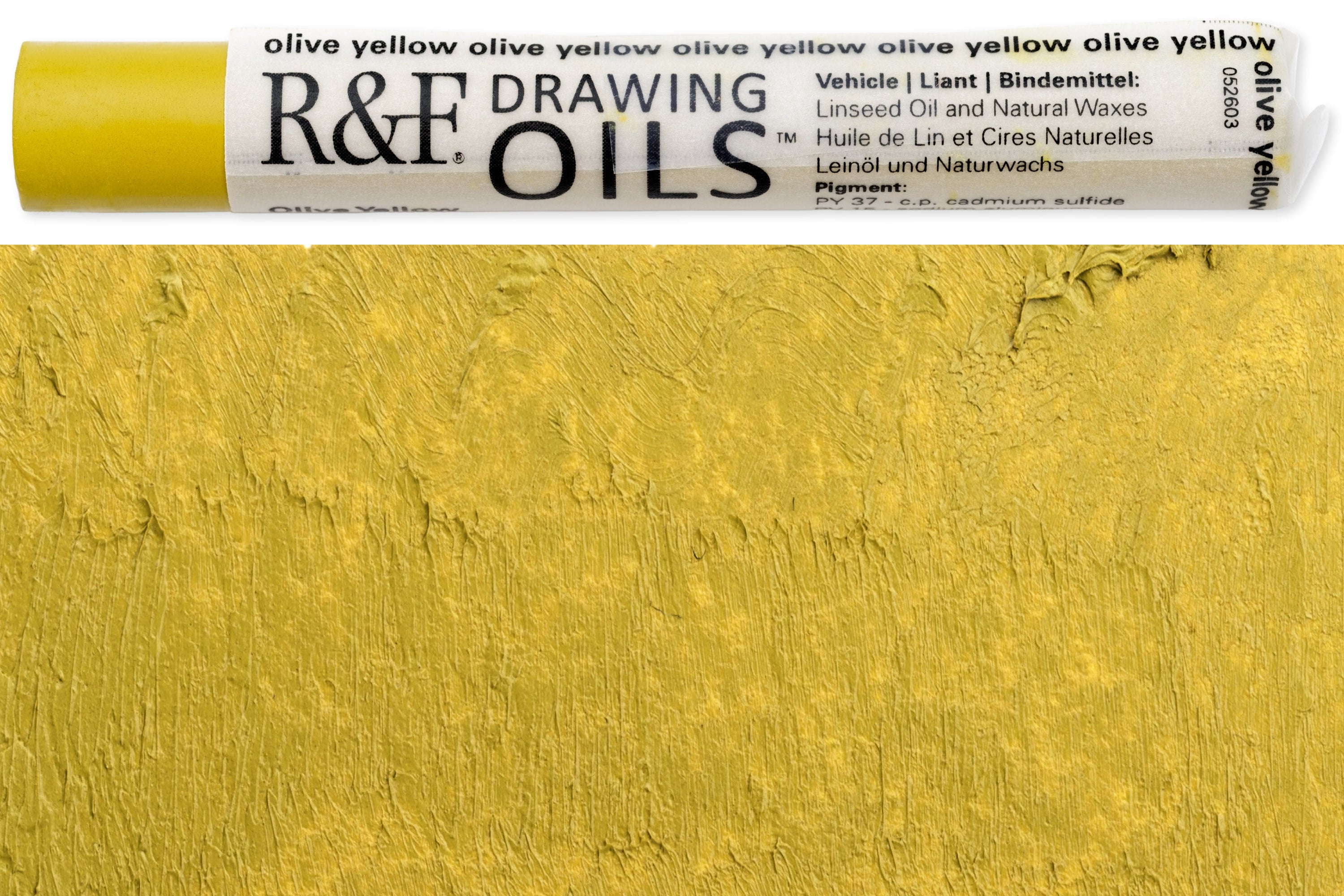 R&F Drawing Oils #3124, Olive Yellow