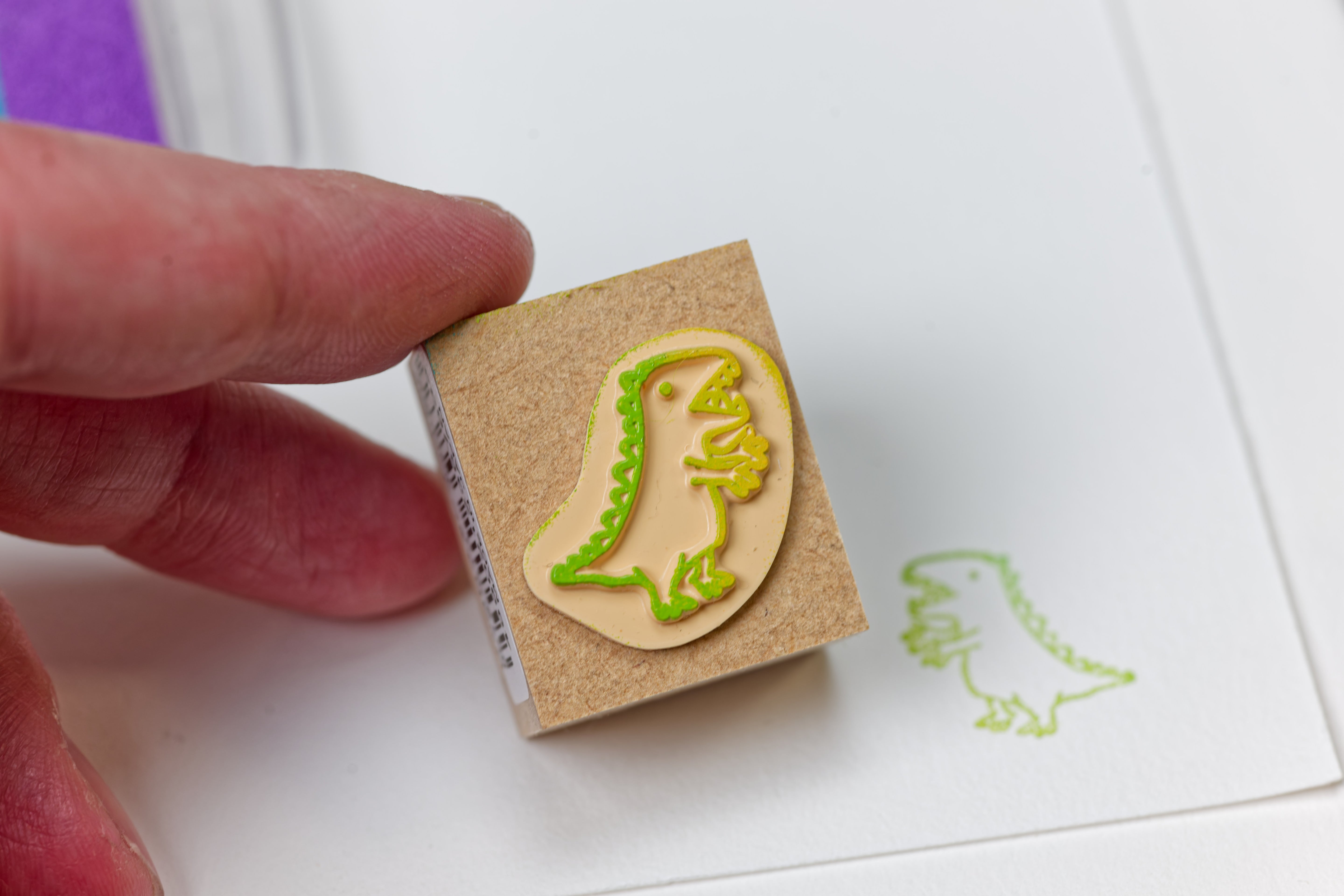 Dinosaur Rubber Stamp, 1"