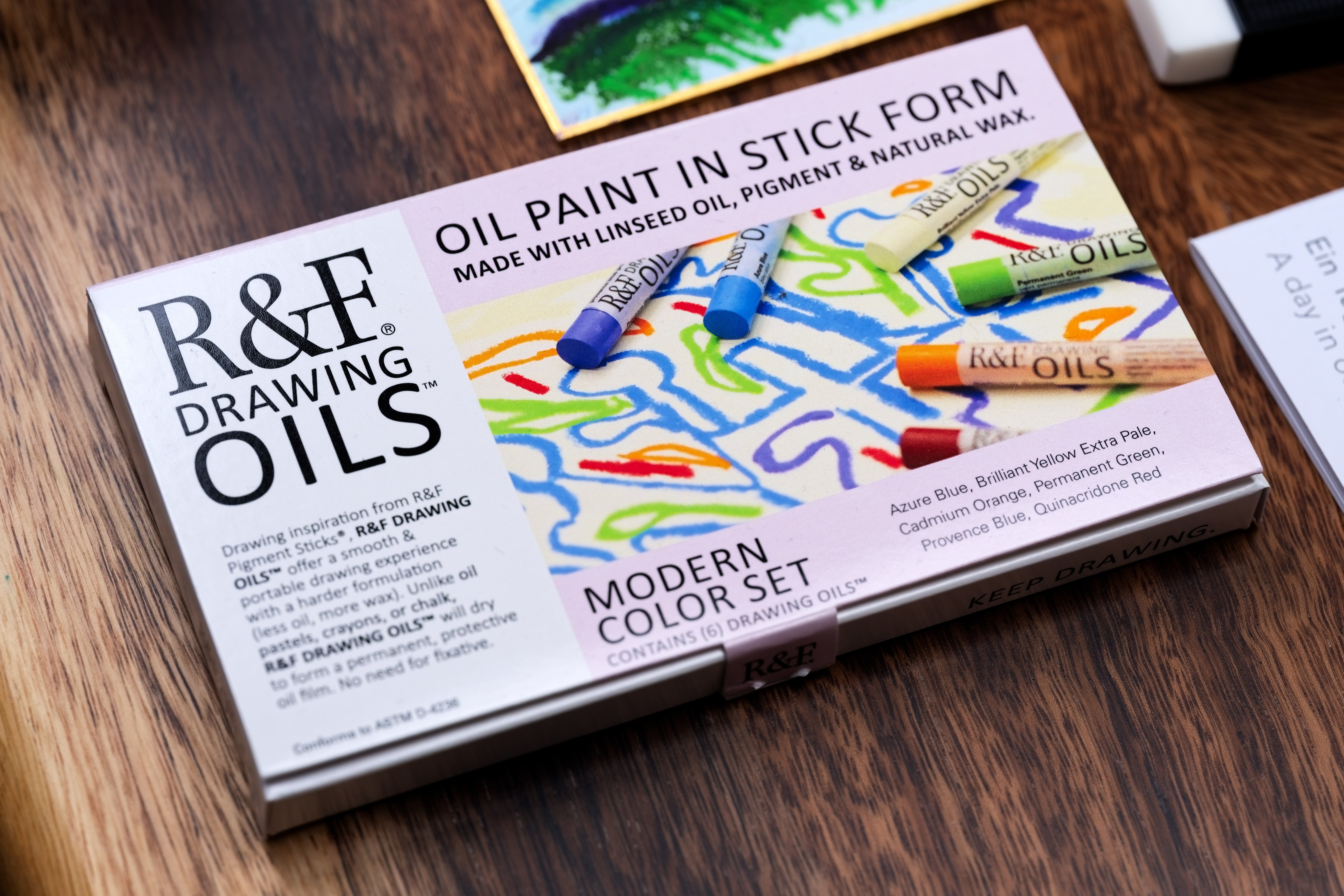 R&F Drawing Oils, Modern Set of 6