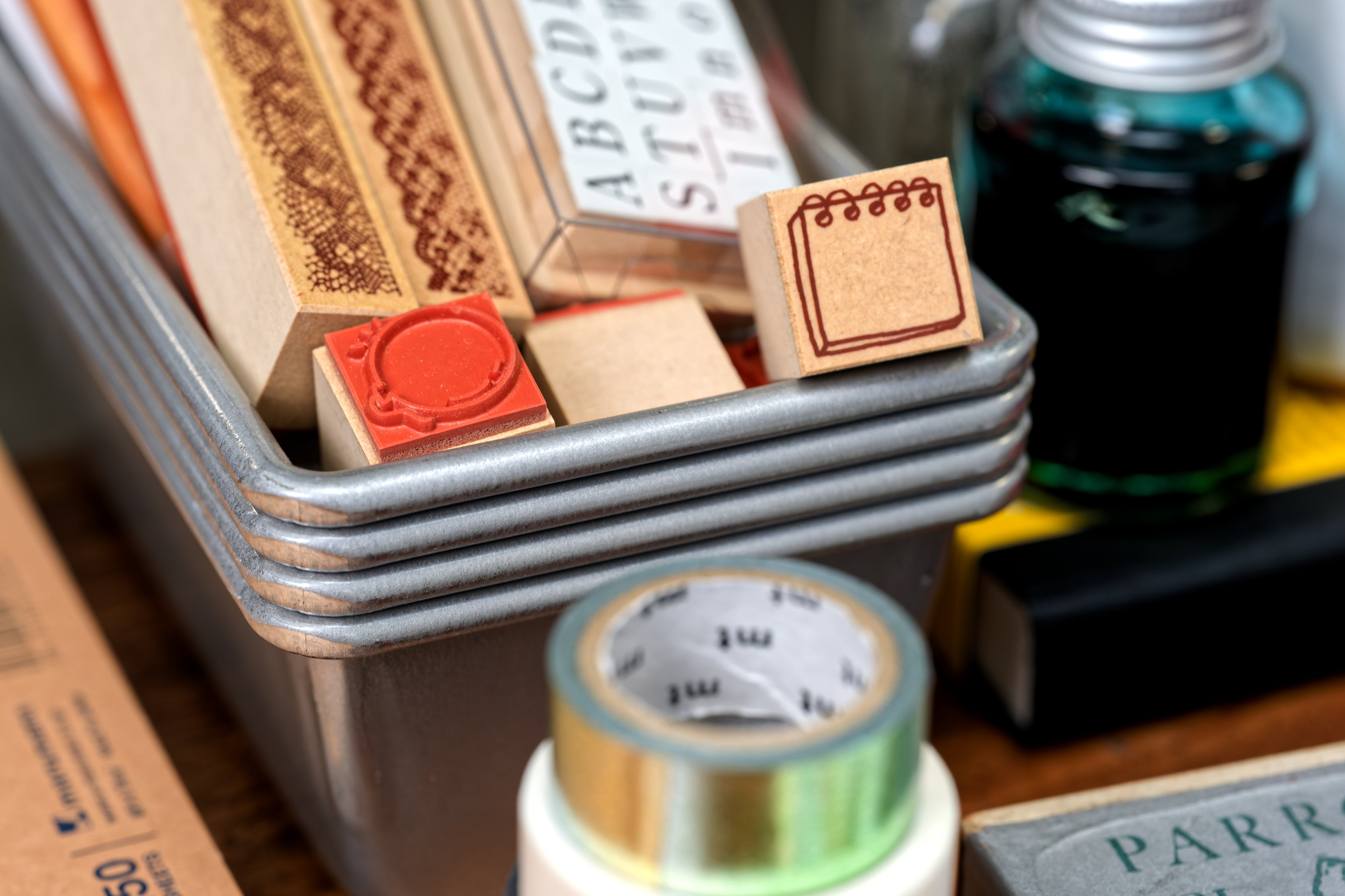 Clipboard Rubber Stamp, ¾"