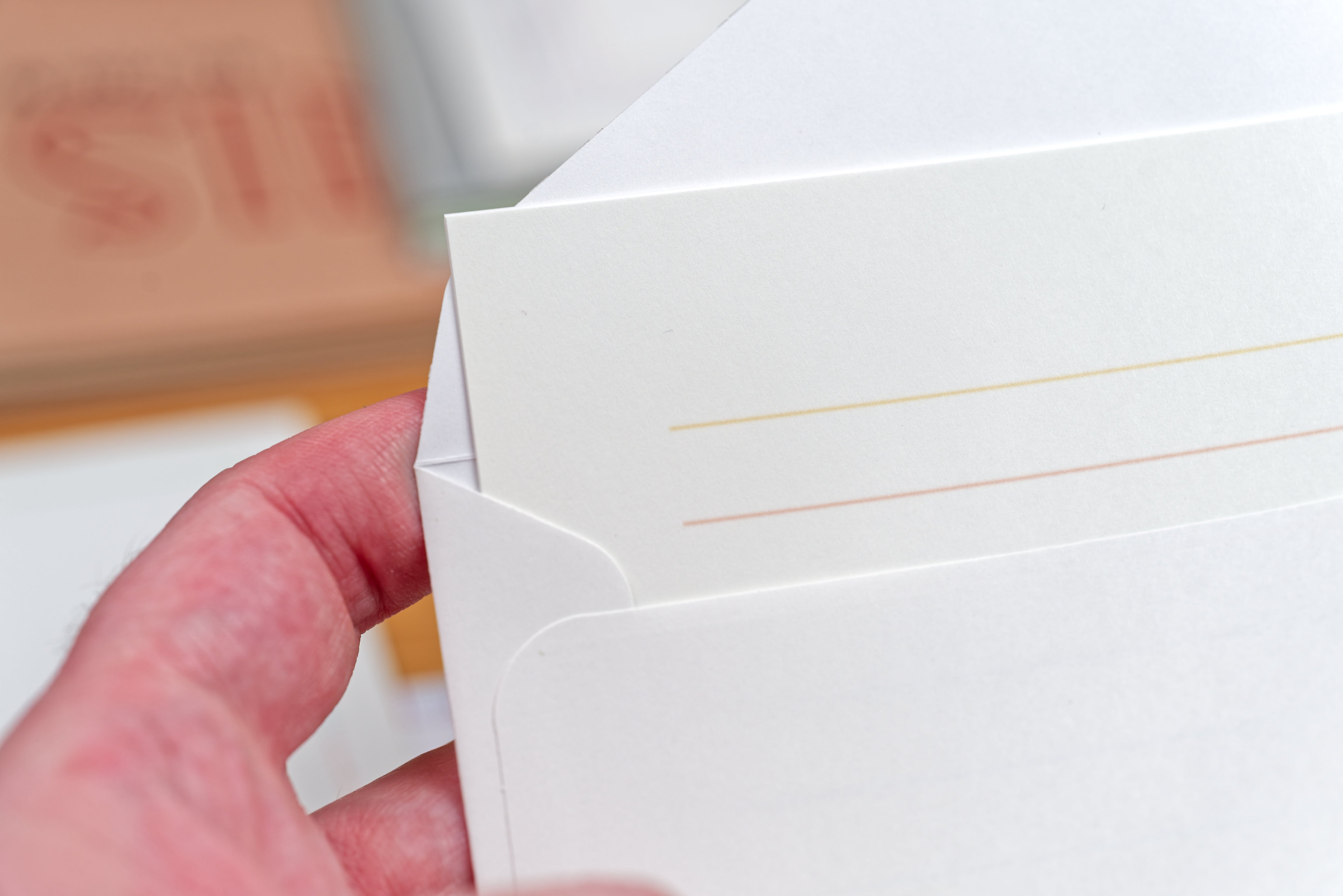 Rainbow Lined Letter Set