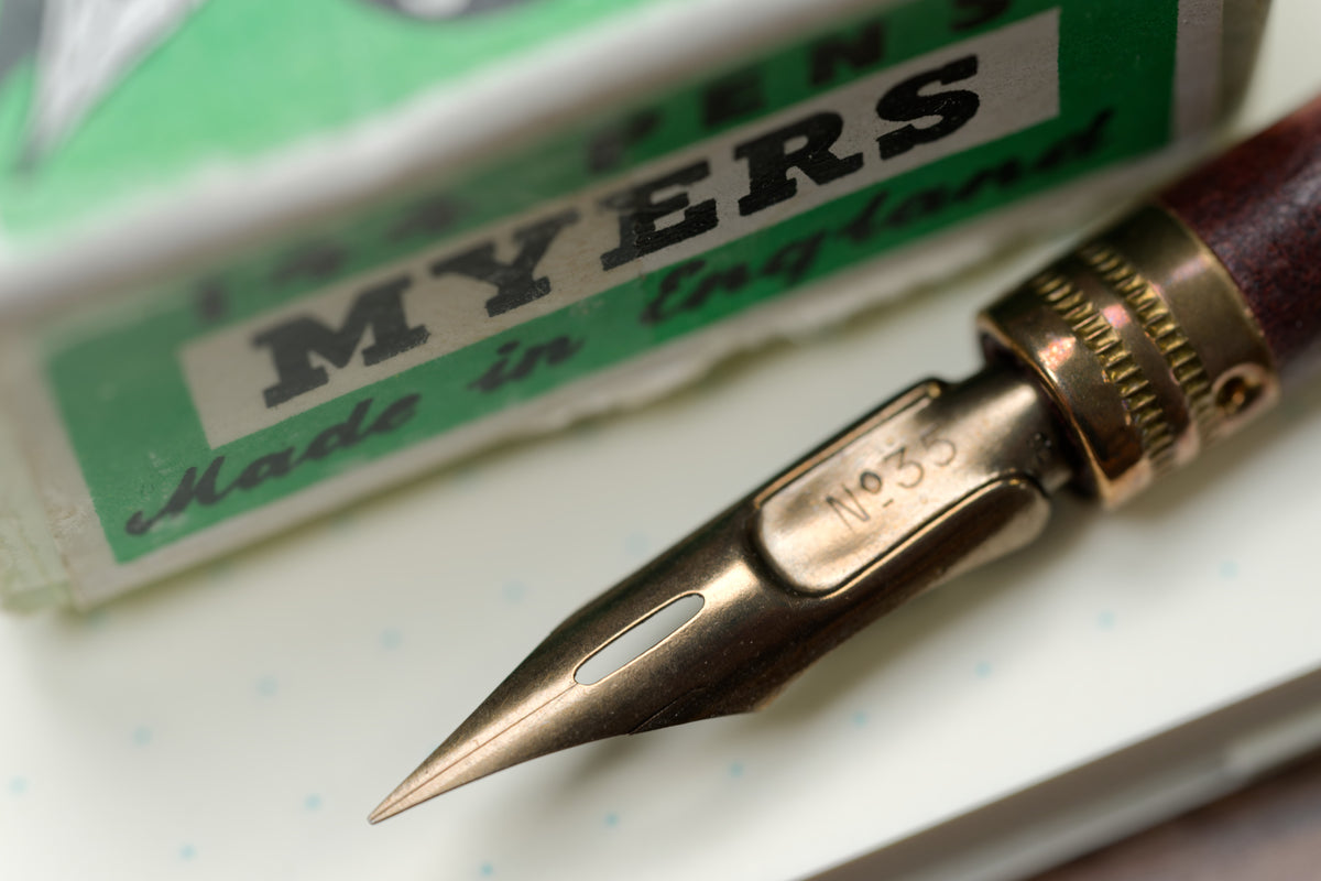 Myers #35 Brass Falcon Nib (Vintage)
