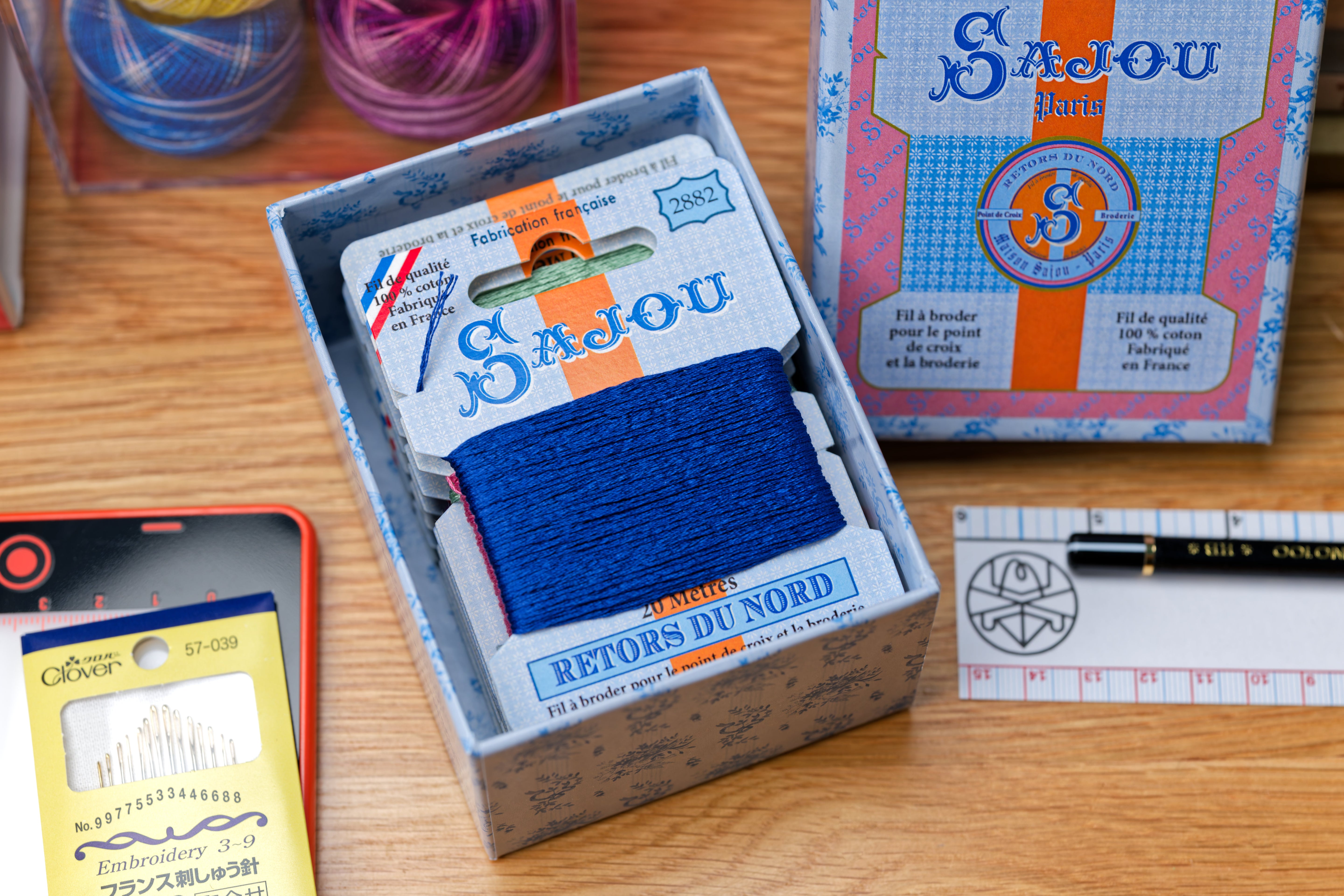 Retors du Nord Embroidery Floss, 12 Vintage Colors