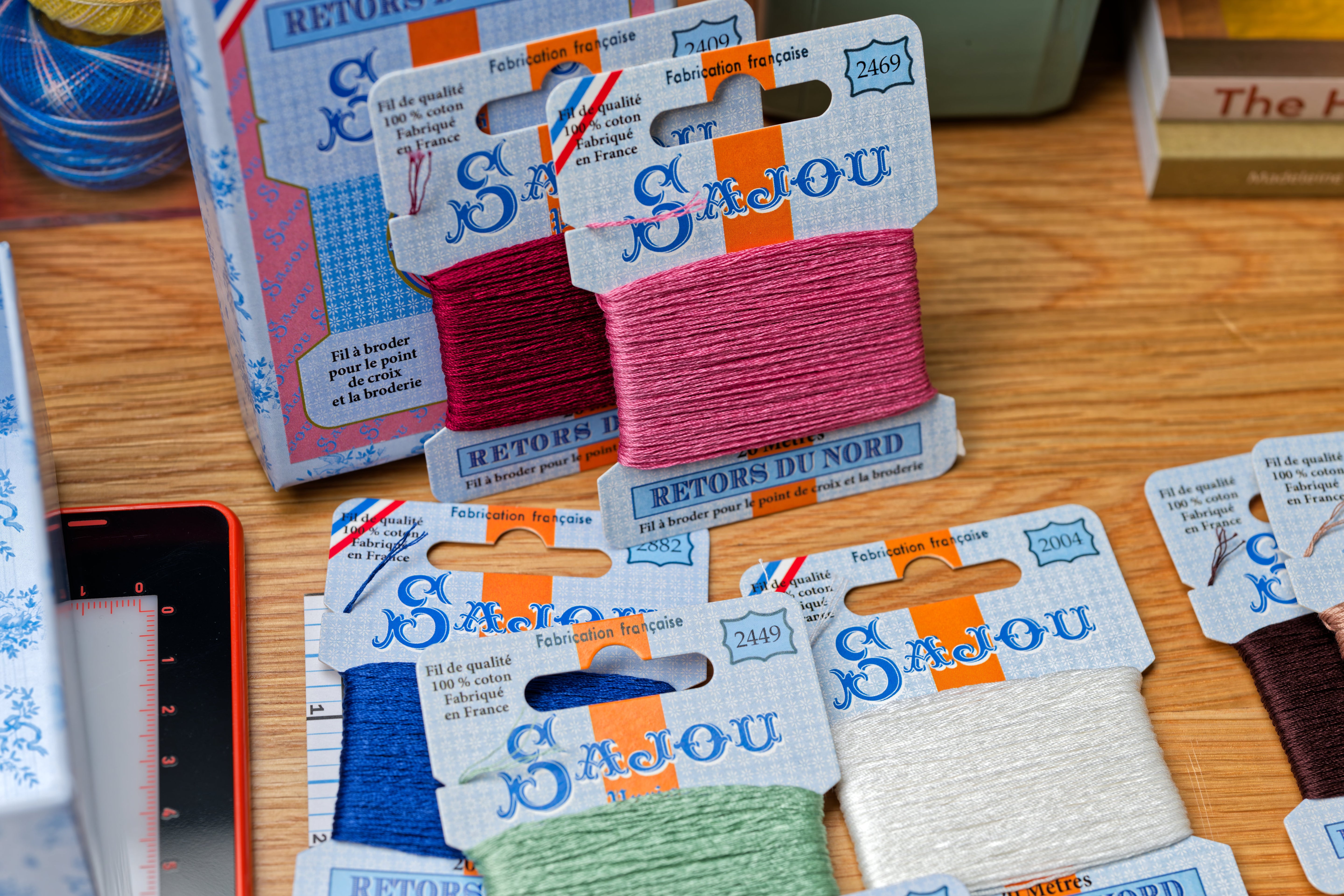 Retors du Nord Embroidery Floss, 12 Vintage Colors