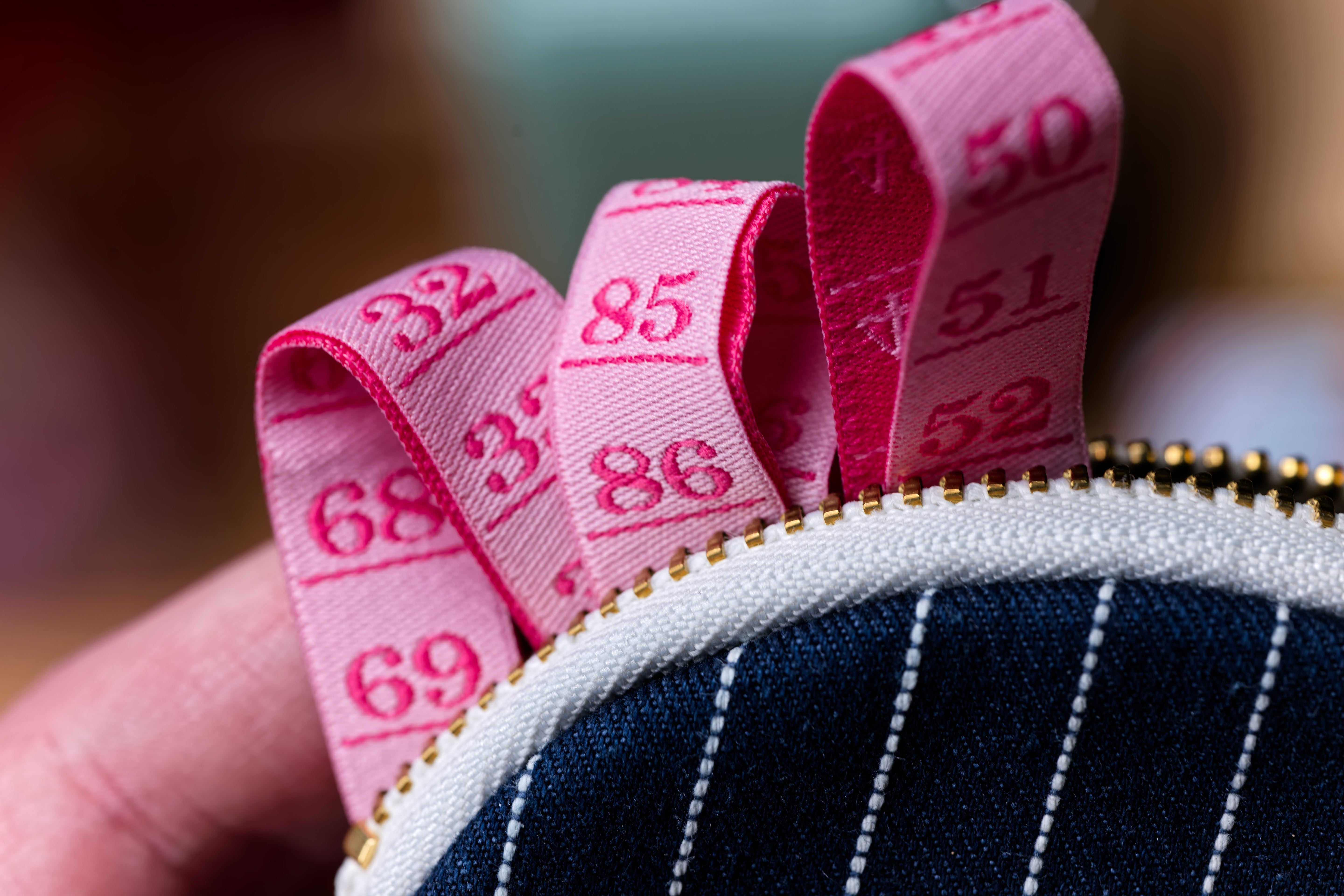 Saint-Étienne Woven Ribbon, Pink Ruler