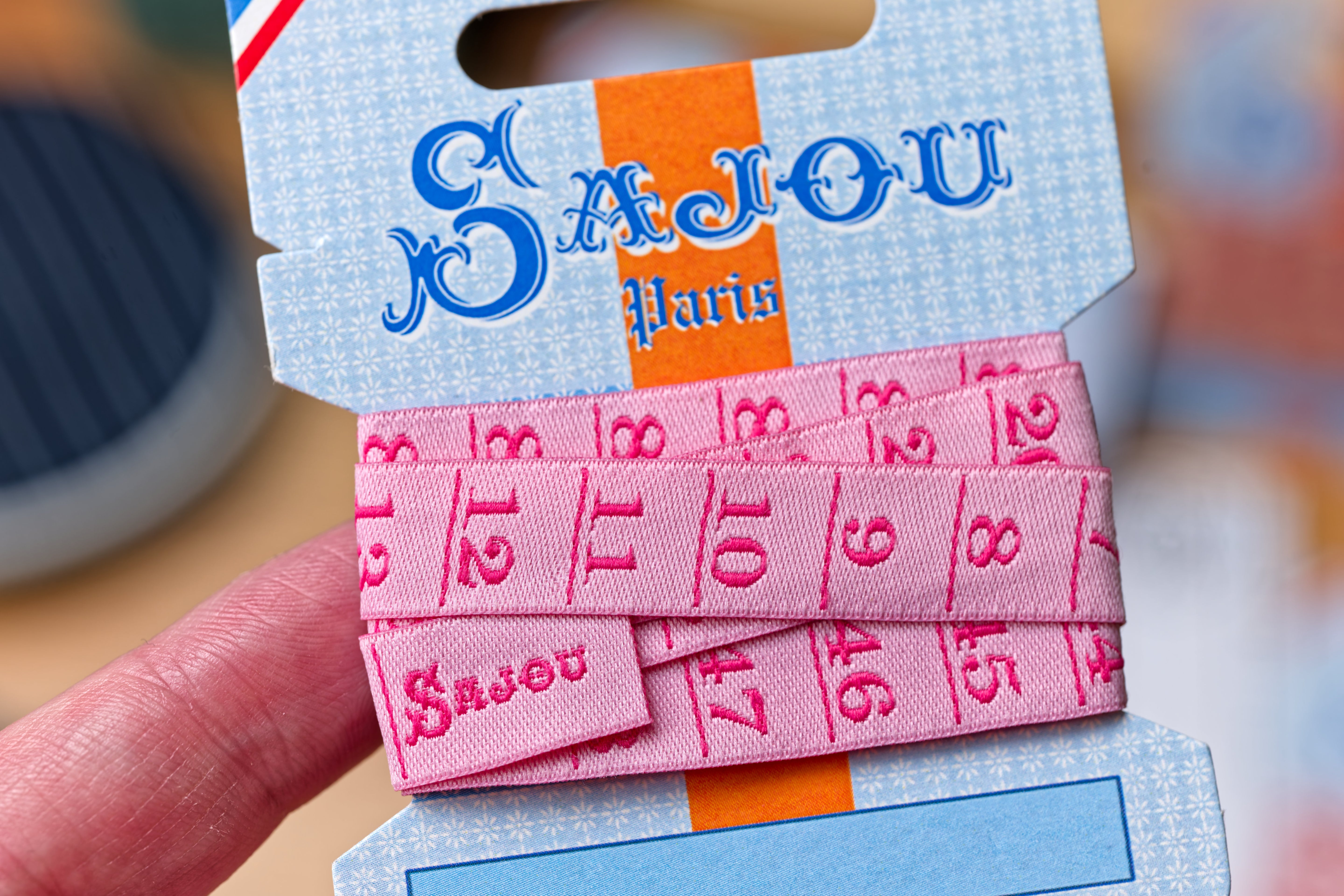 Saint-Étienne Woven Ribbon, Pink Ruler