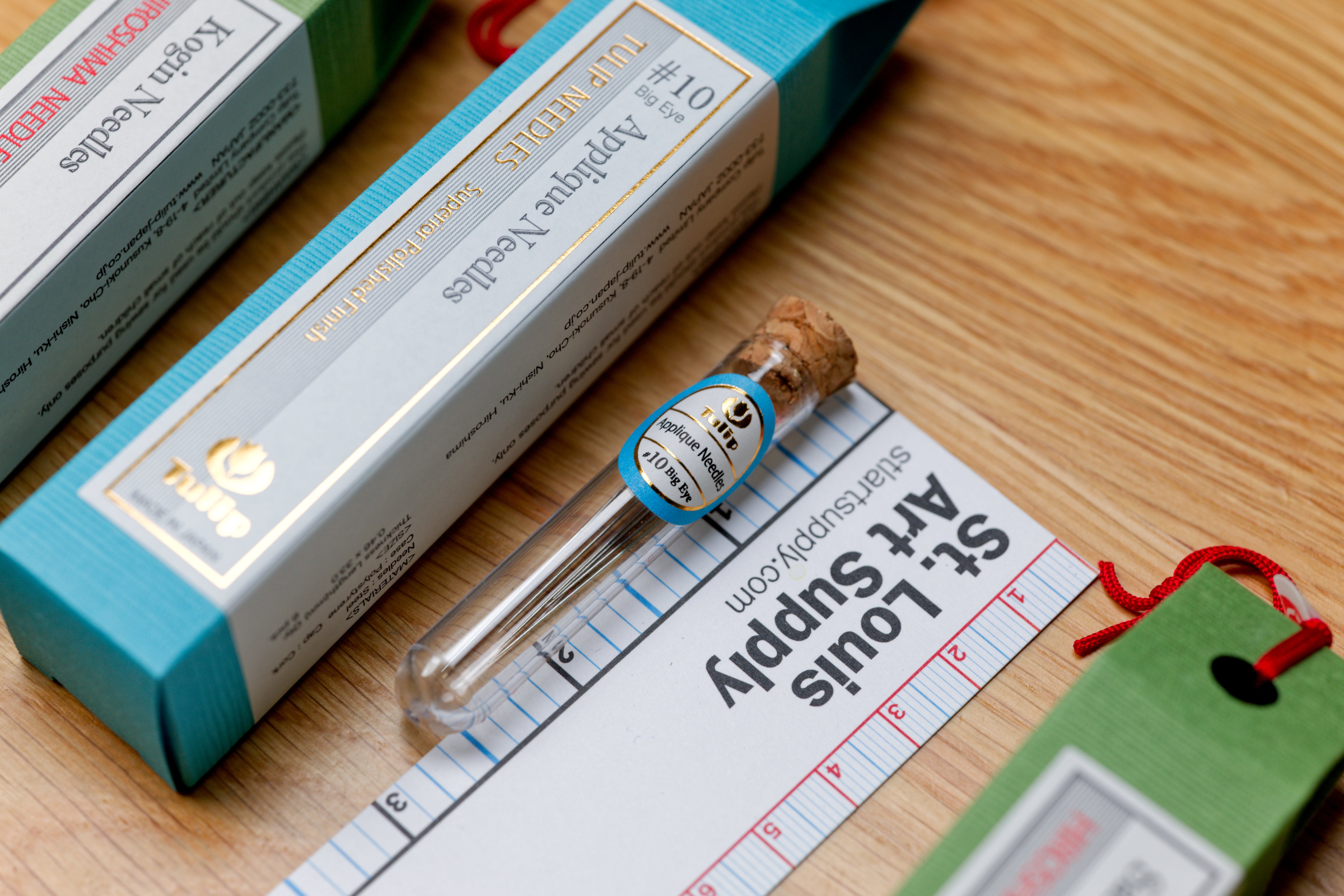 Tulip Big Eye Applique Needles, #10, Set of Six