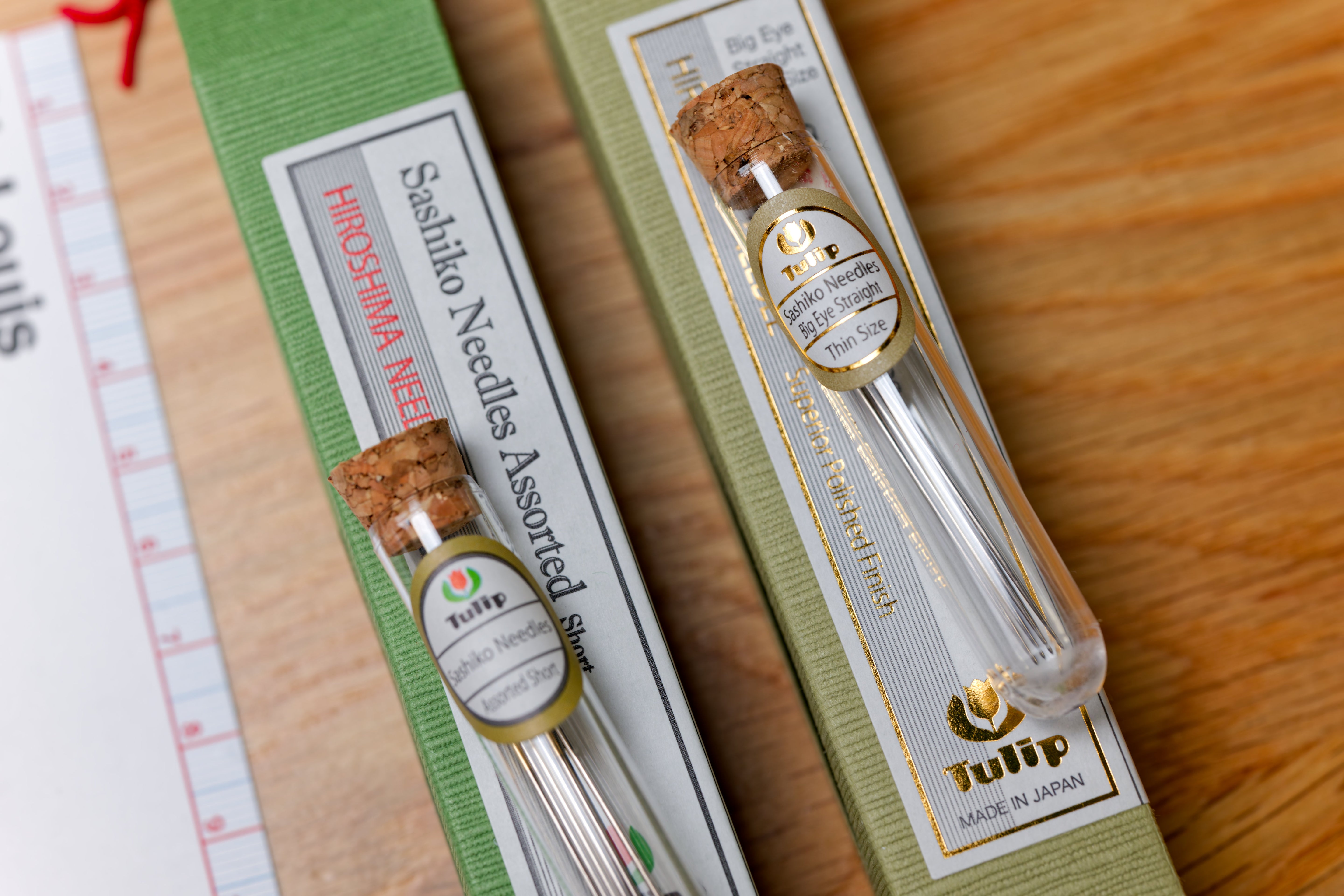 Sashiko Needles with Special Straight Eye, Thick