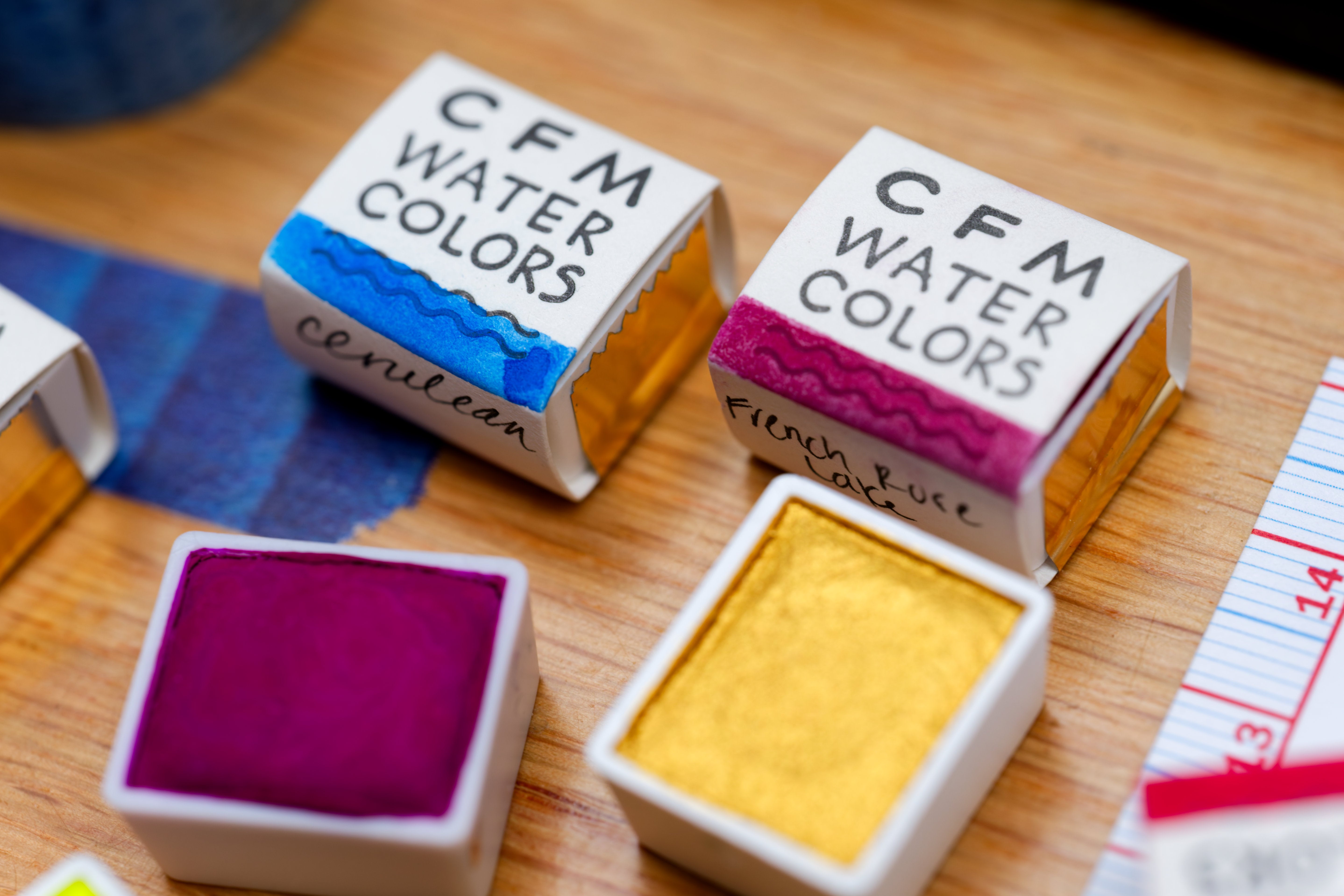 CfM Watercolor Half Pan, French Rose Lake