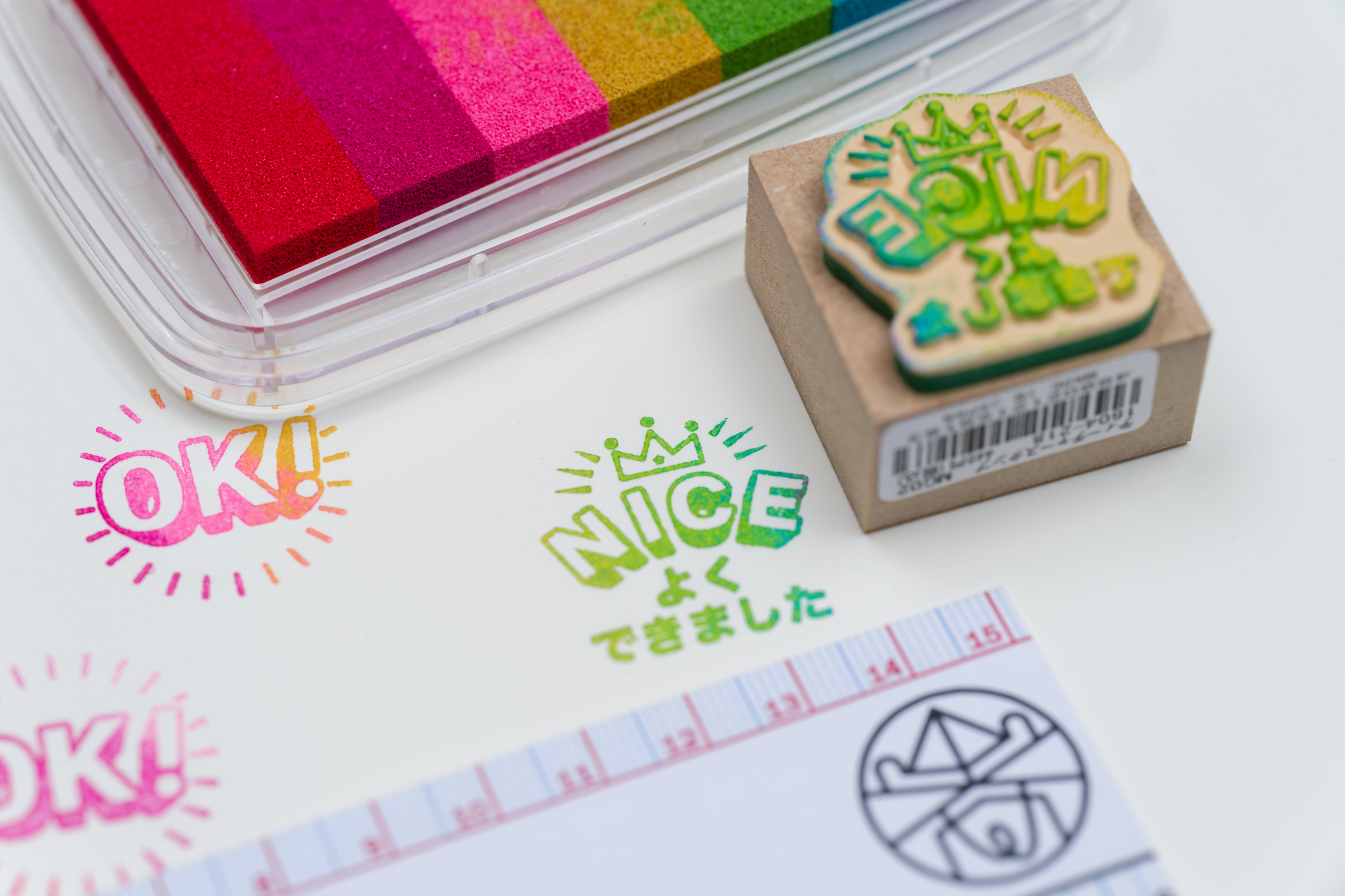 'NICE' Rubber Stamp, 1.25"