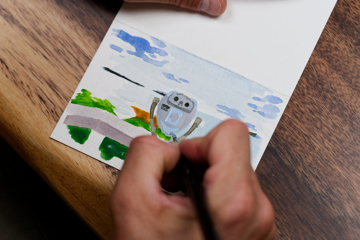 Watercolor Greeting Cards (6 Cards + 6 Envelopes)