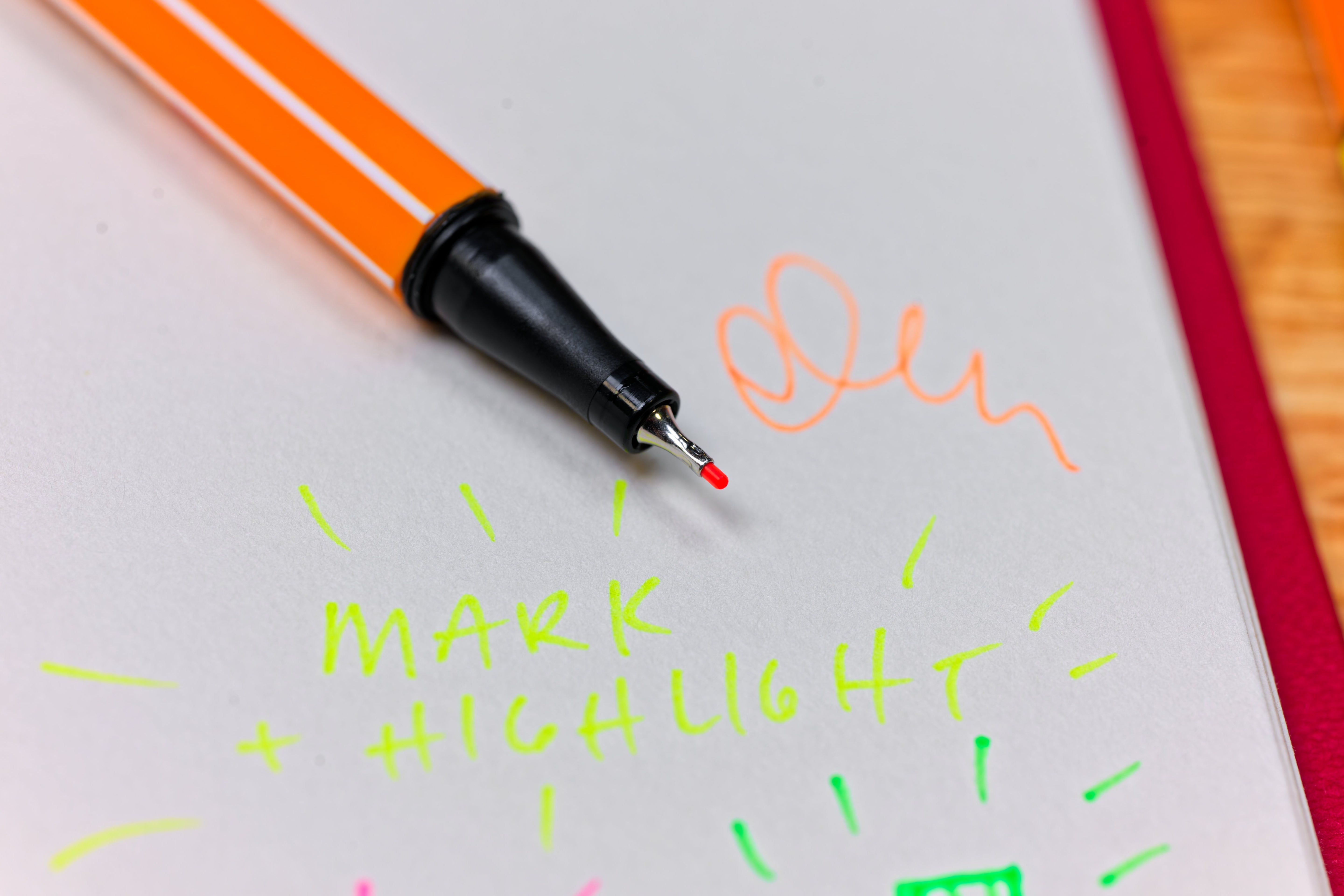 Point 88 Fineliner Pens, Mini Neon Pack