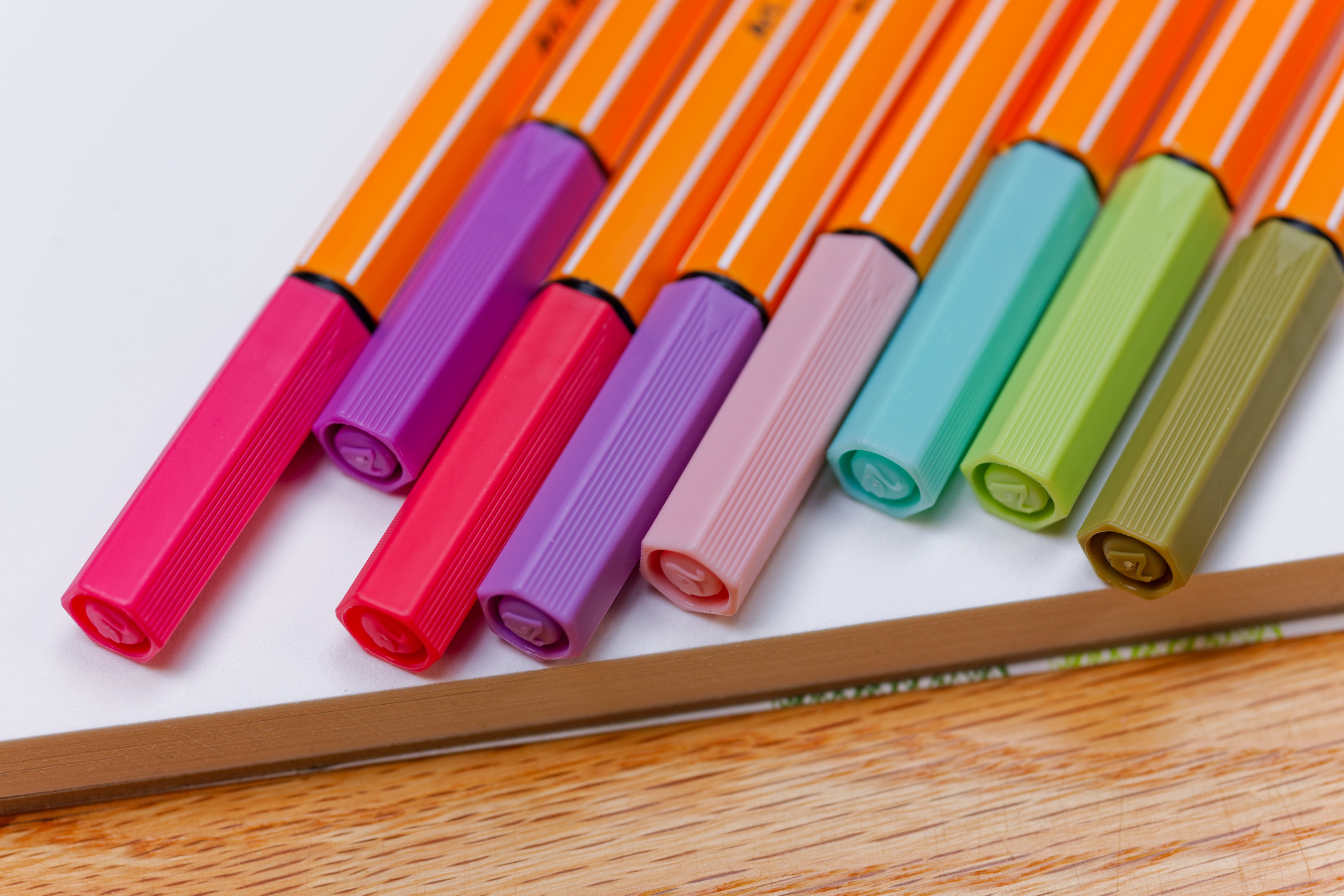 Point 88 Fineliner Pens, Soft Colors Set of 8