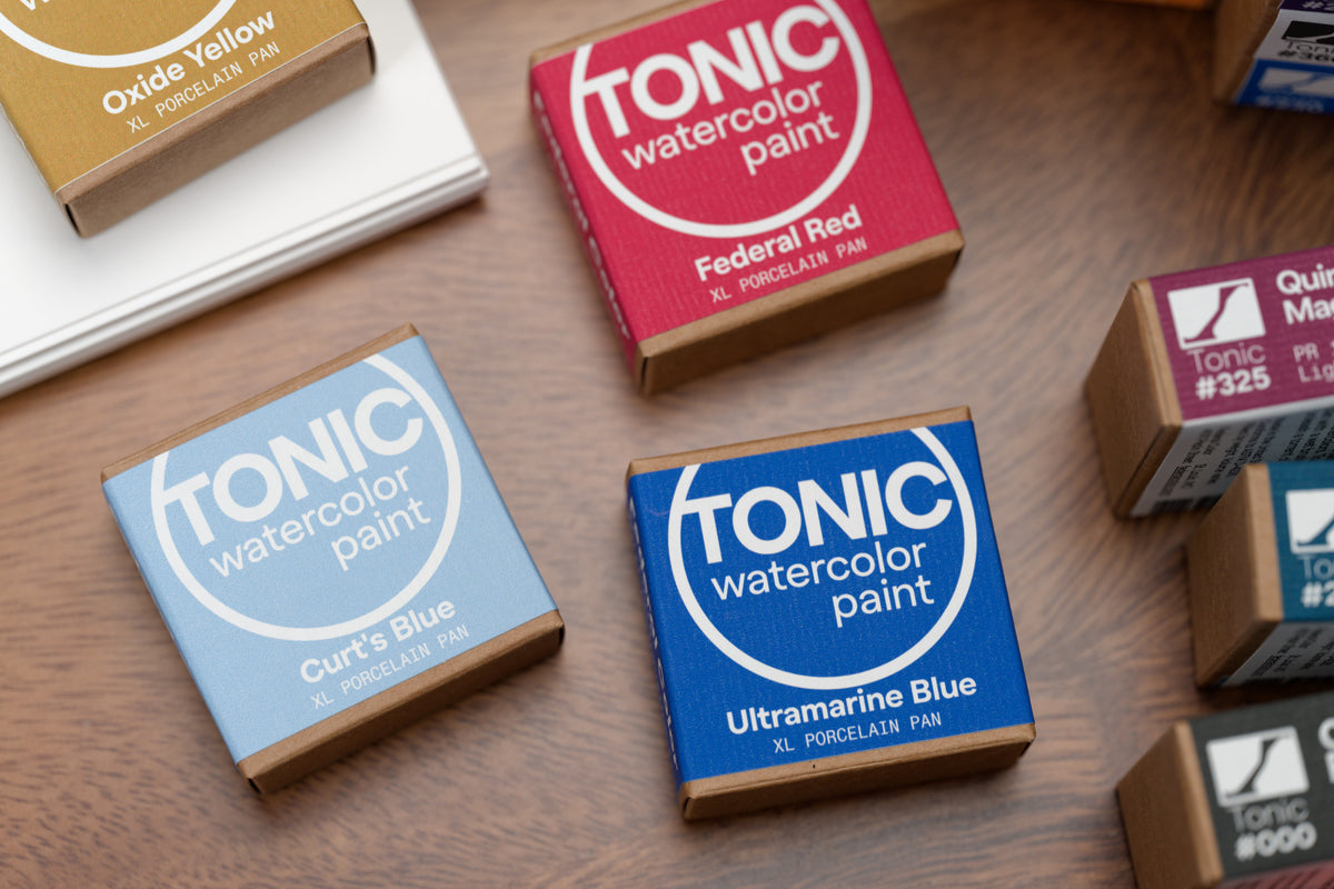 Tonic Watercolor, Porcelain Pan, #241 Curt's Blue