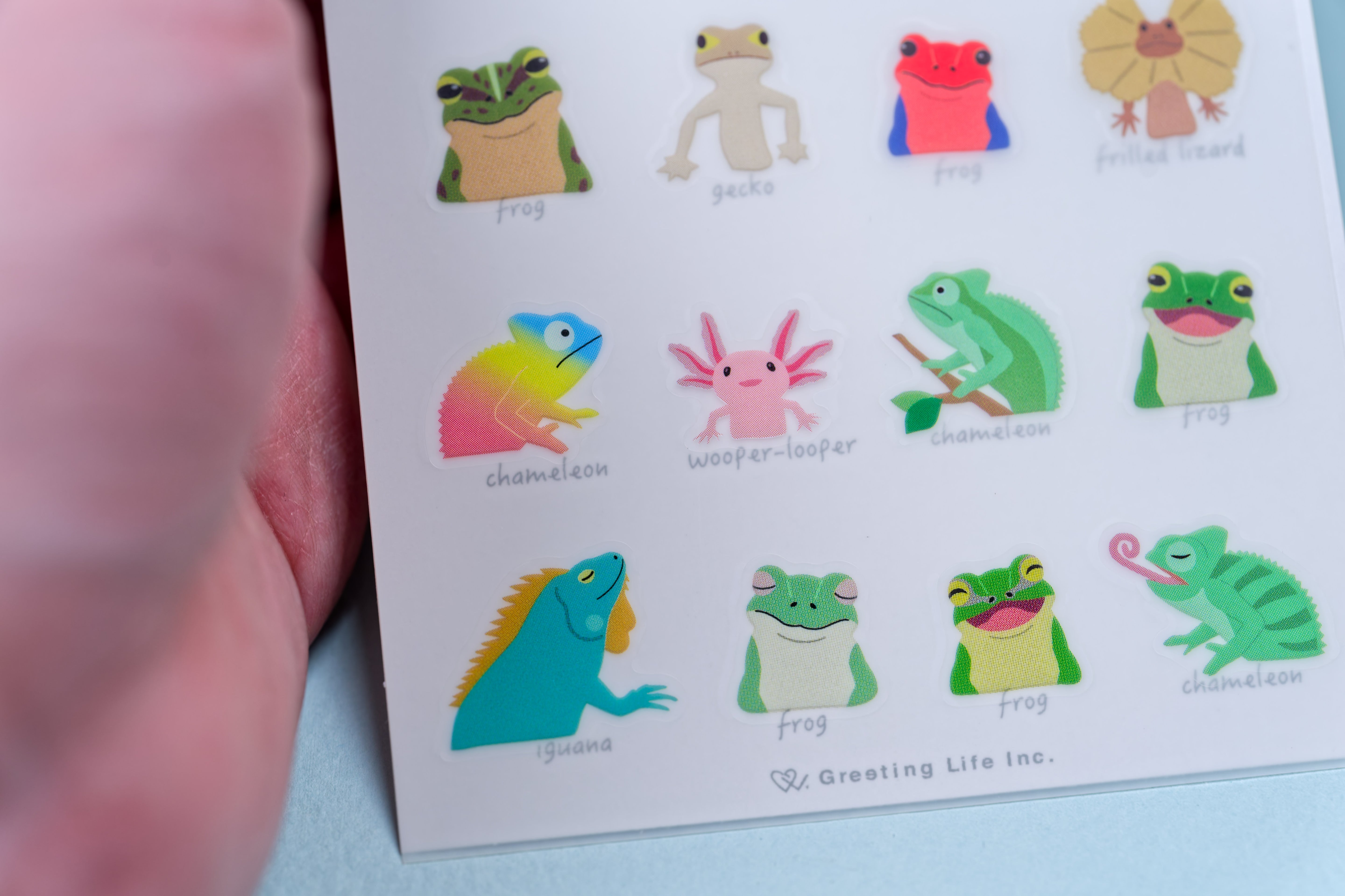 Die-Cut Animal Sticker Sheet (Reptiles)