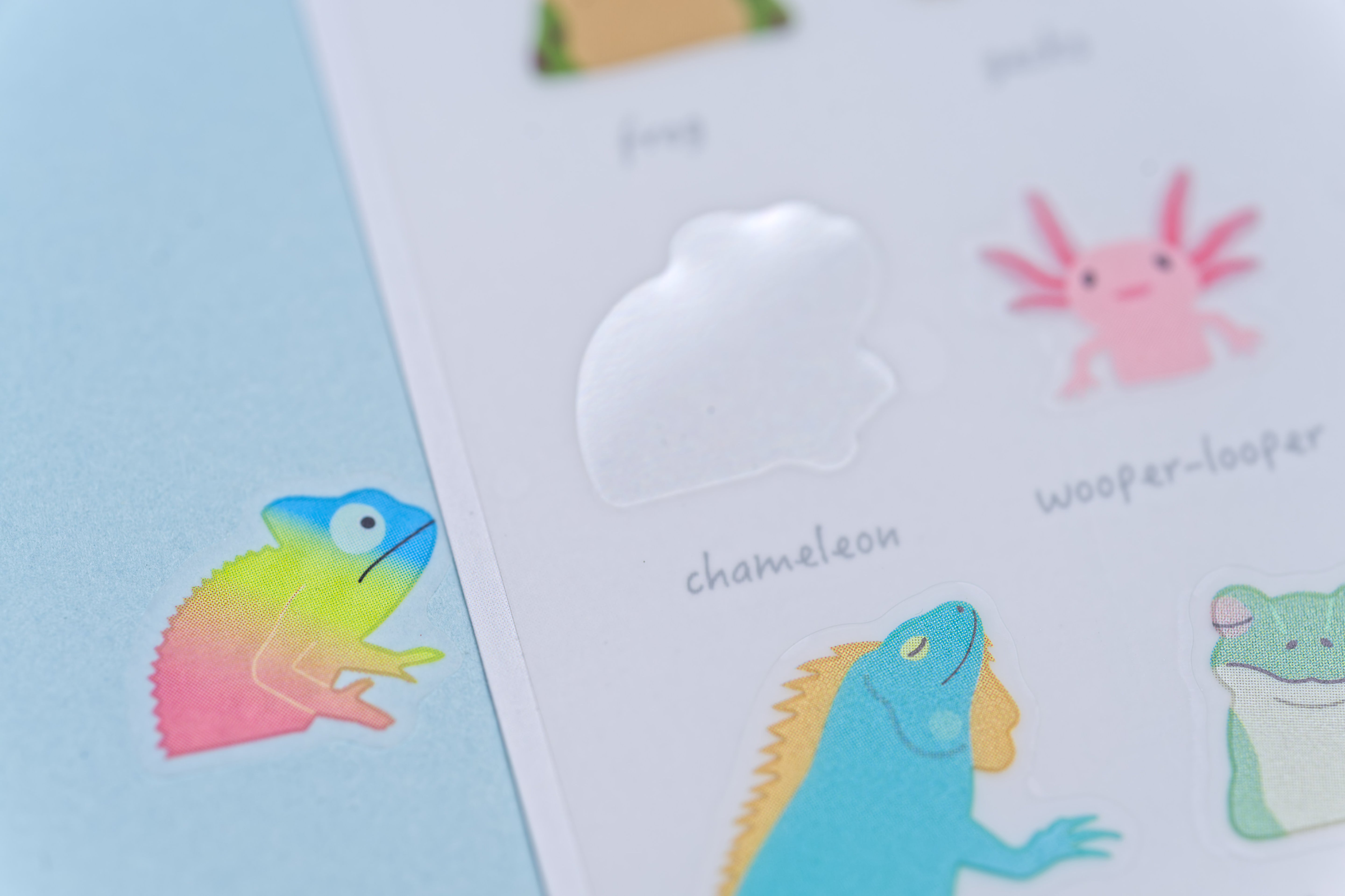 Die-Cut Animal Sticker Sheet (Reptiles)