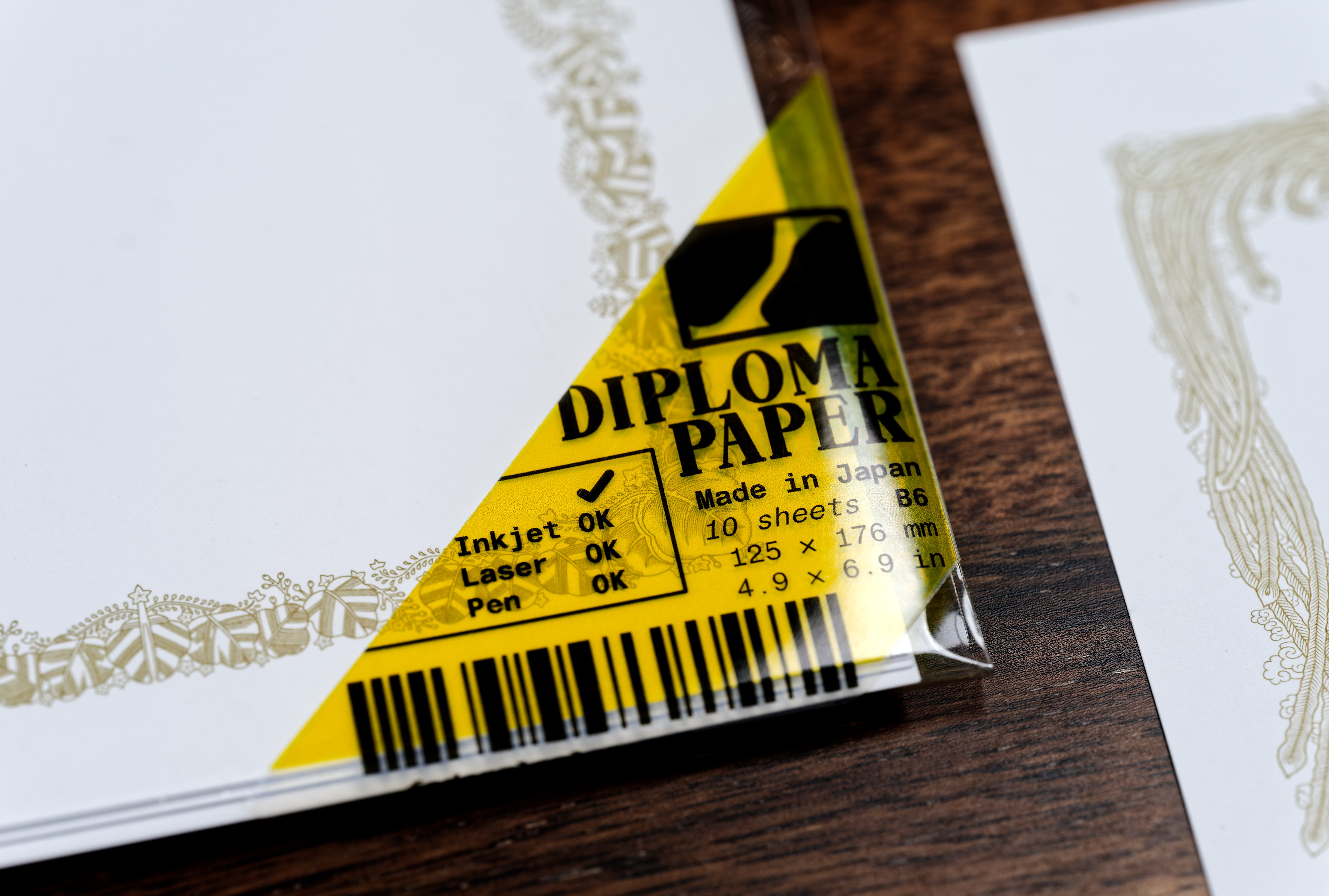 Diploma Paper, White, B5