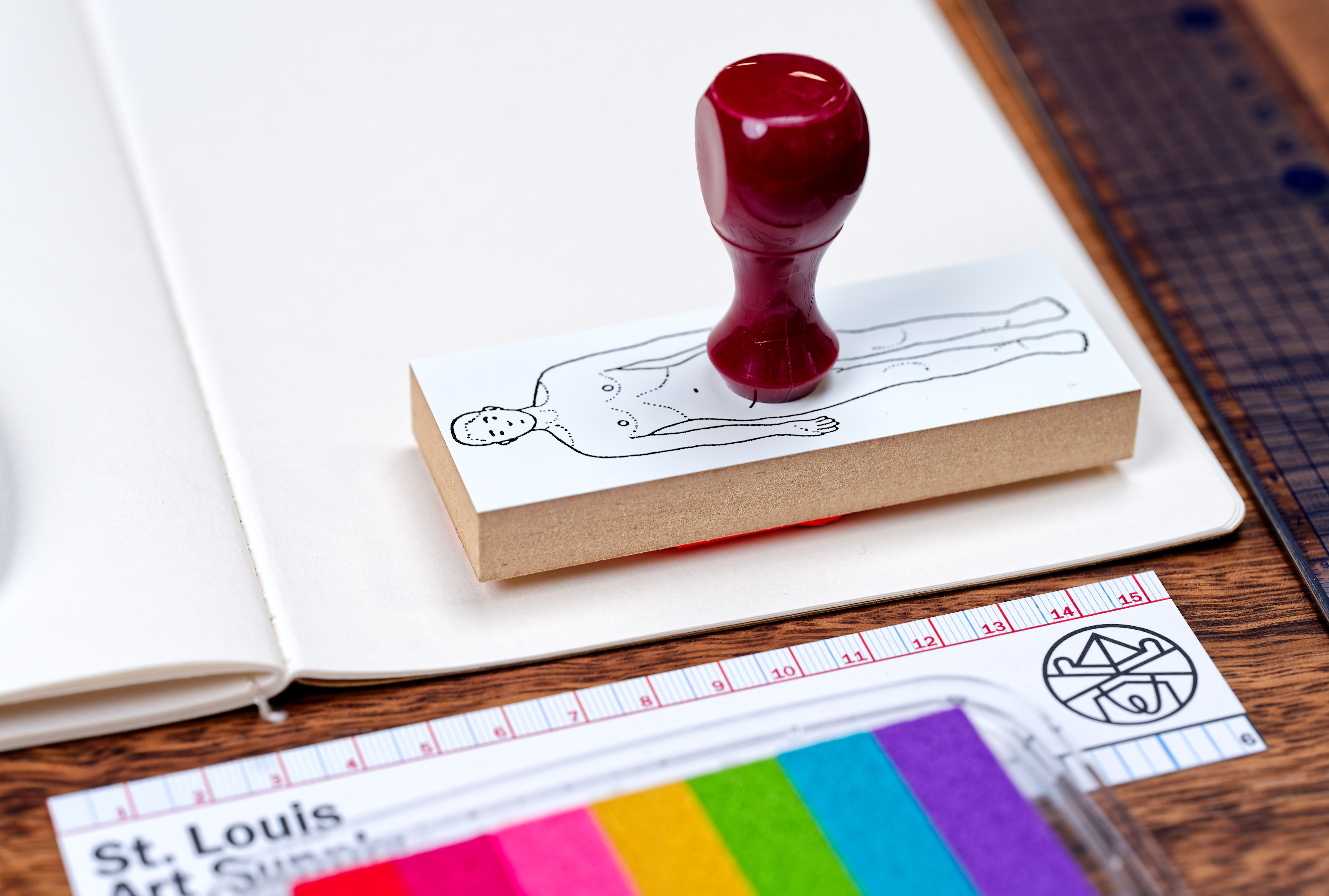 Human Body Stamp, 3.6"