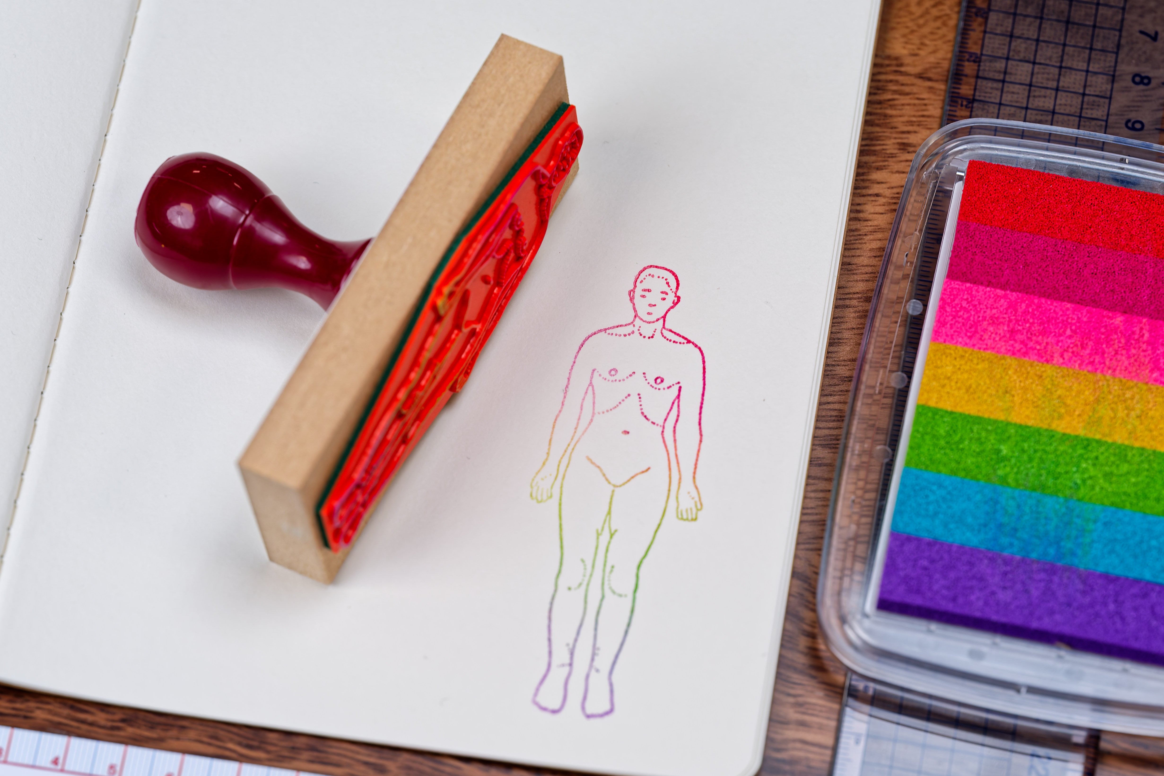 Human Body Stamp, 3.6"