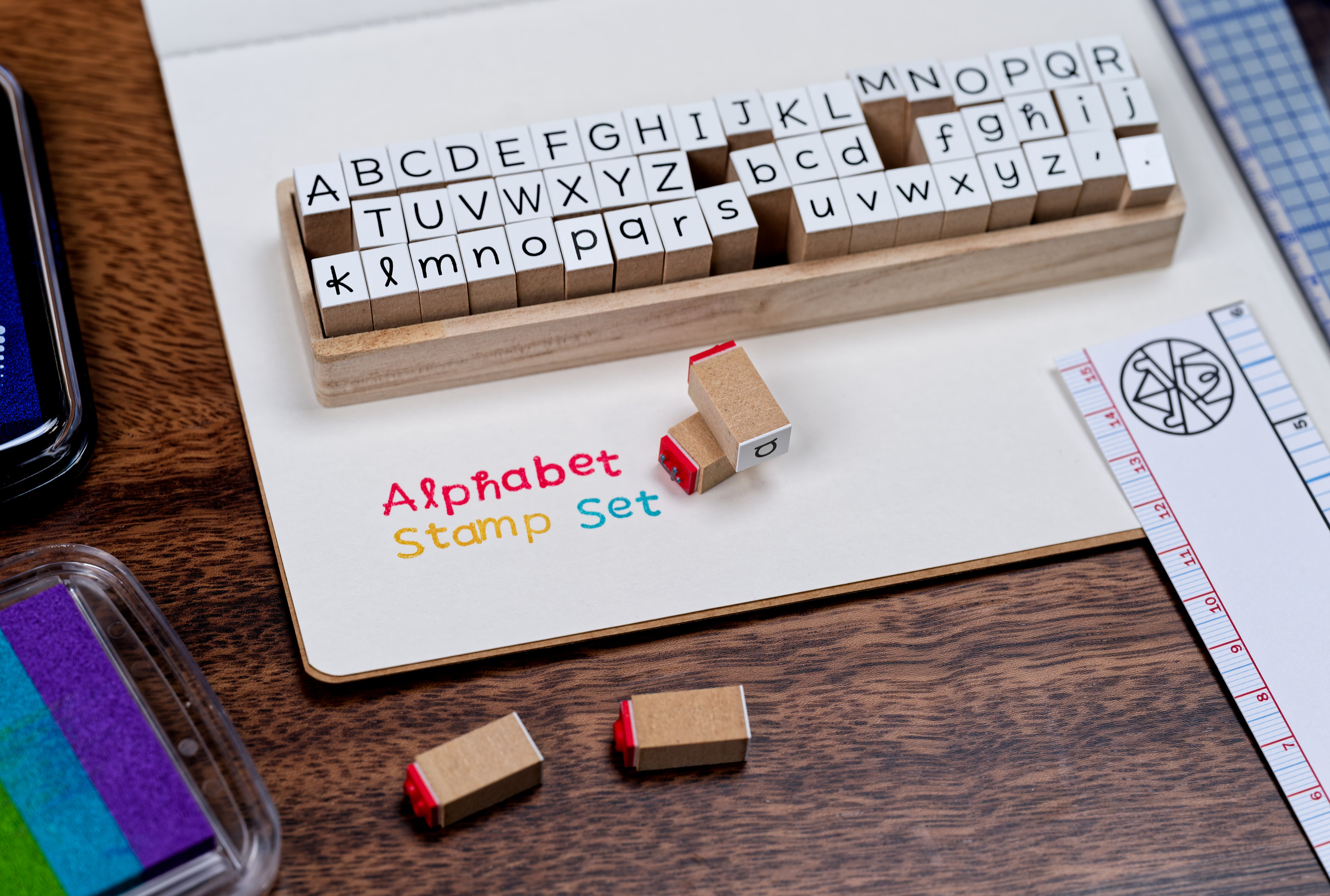 Alphabet Stamp Set, 54 Pieces