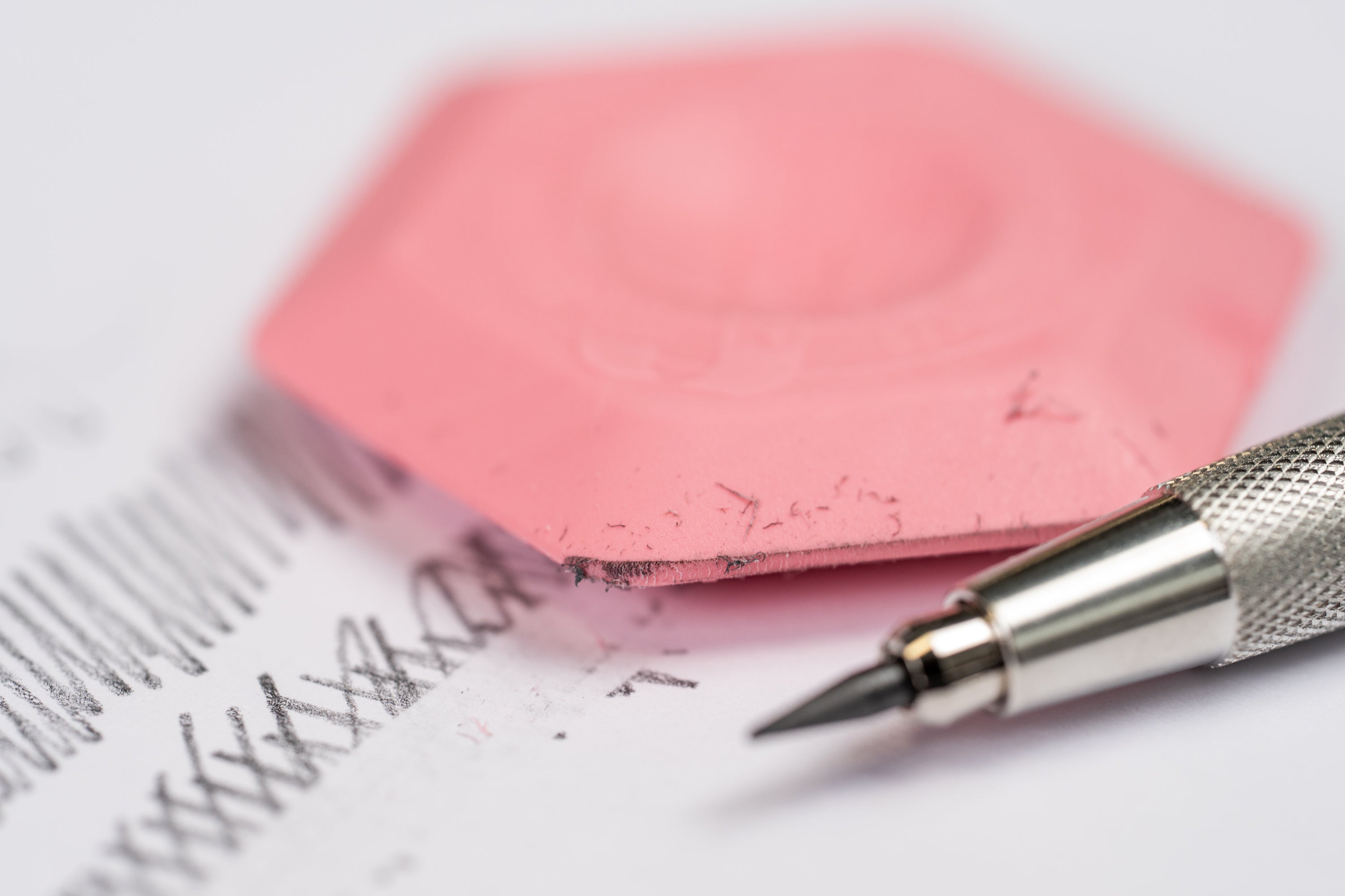 Slim Hexagon Eraser, Random Color