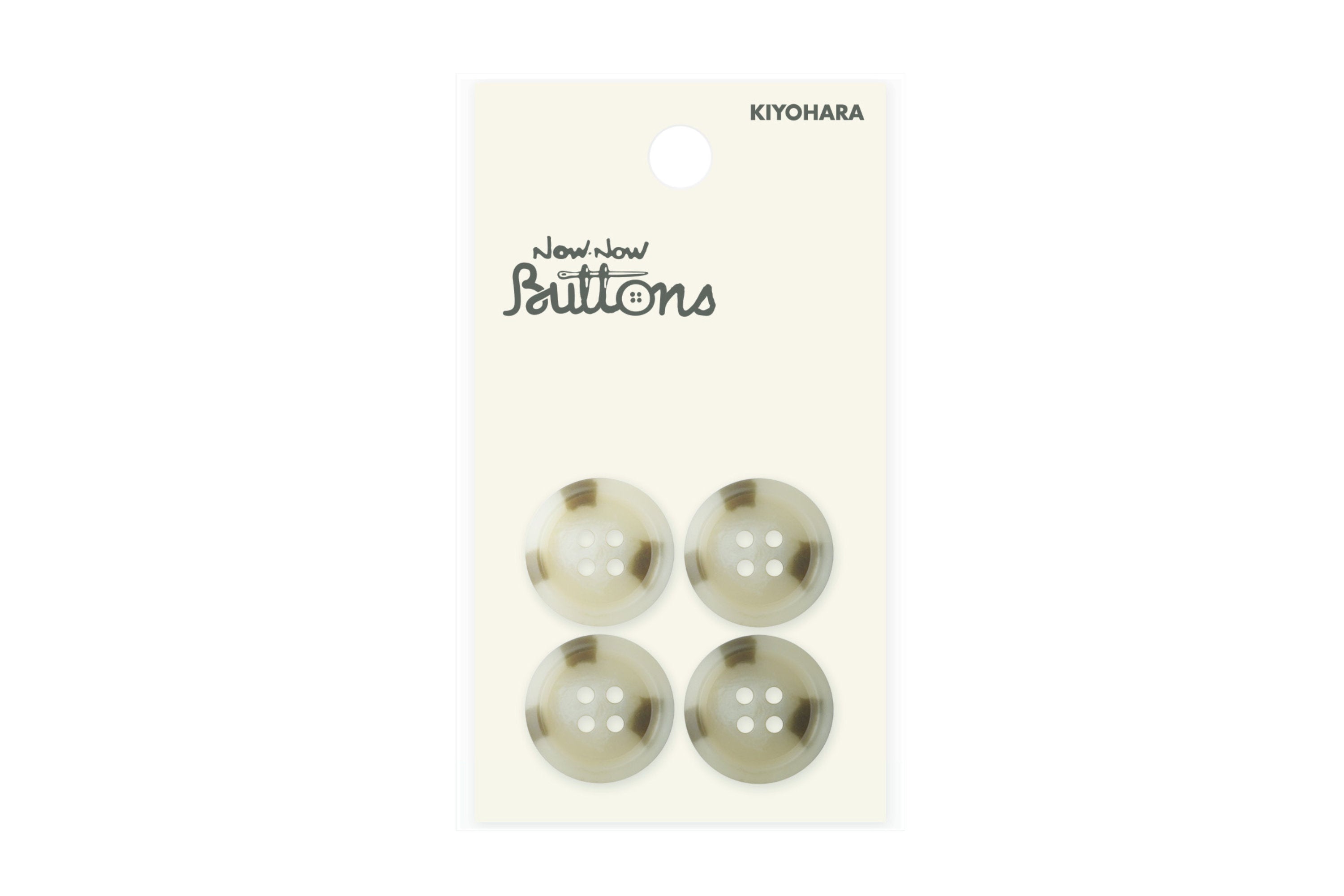 Now Now Buttons, Mottled Beige