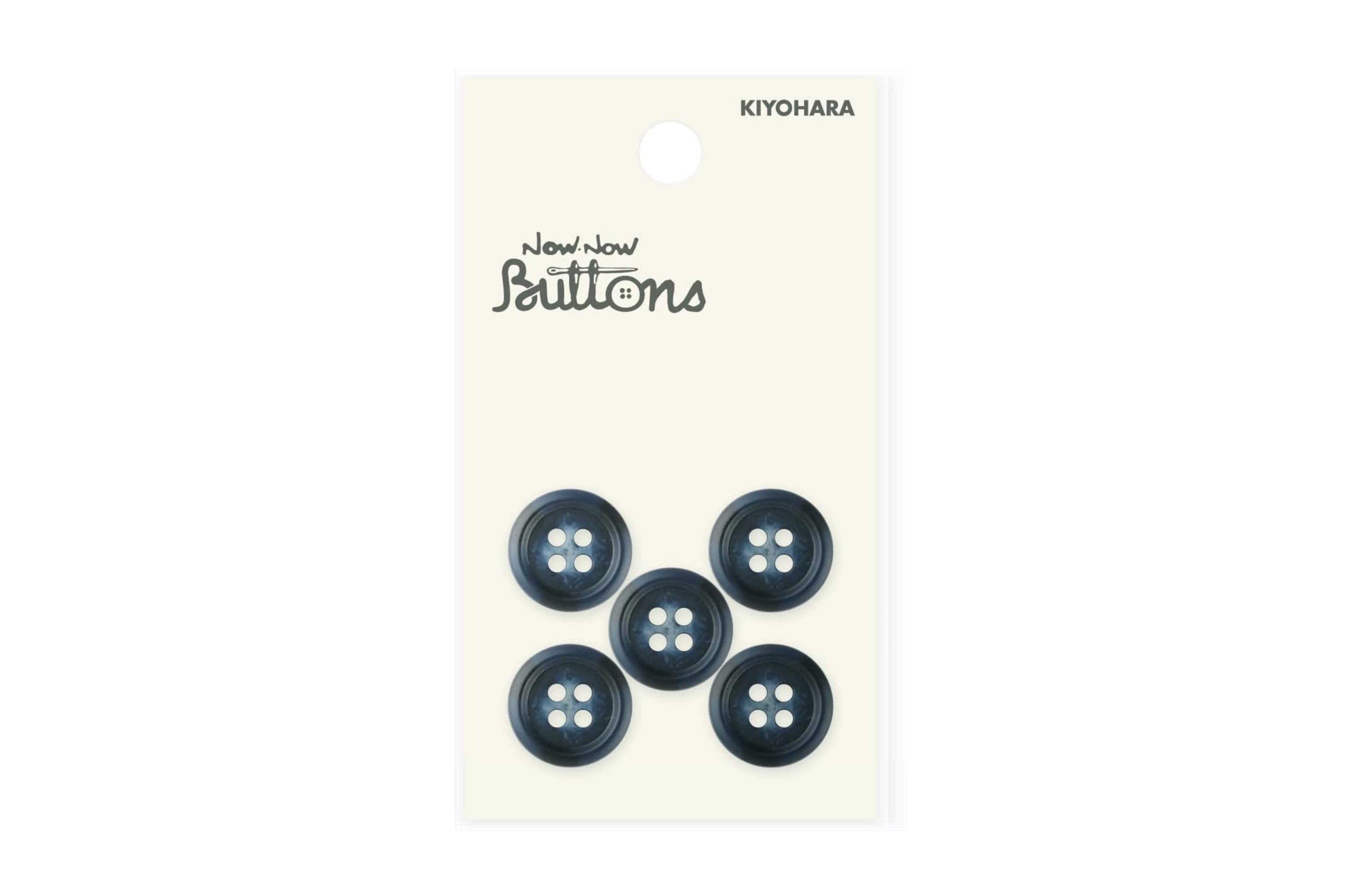 Now Now Buttons, Mottled Navy