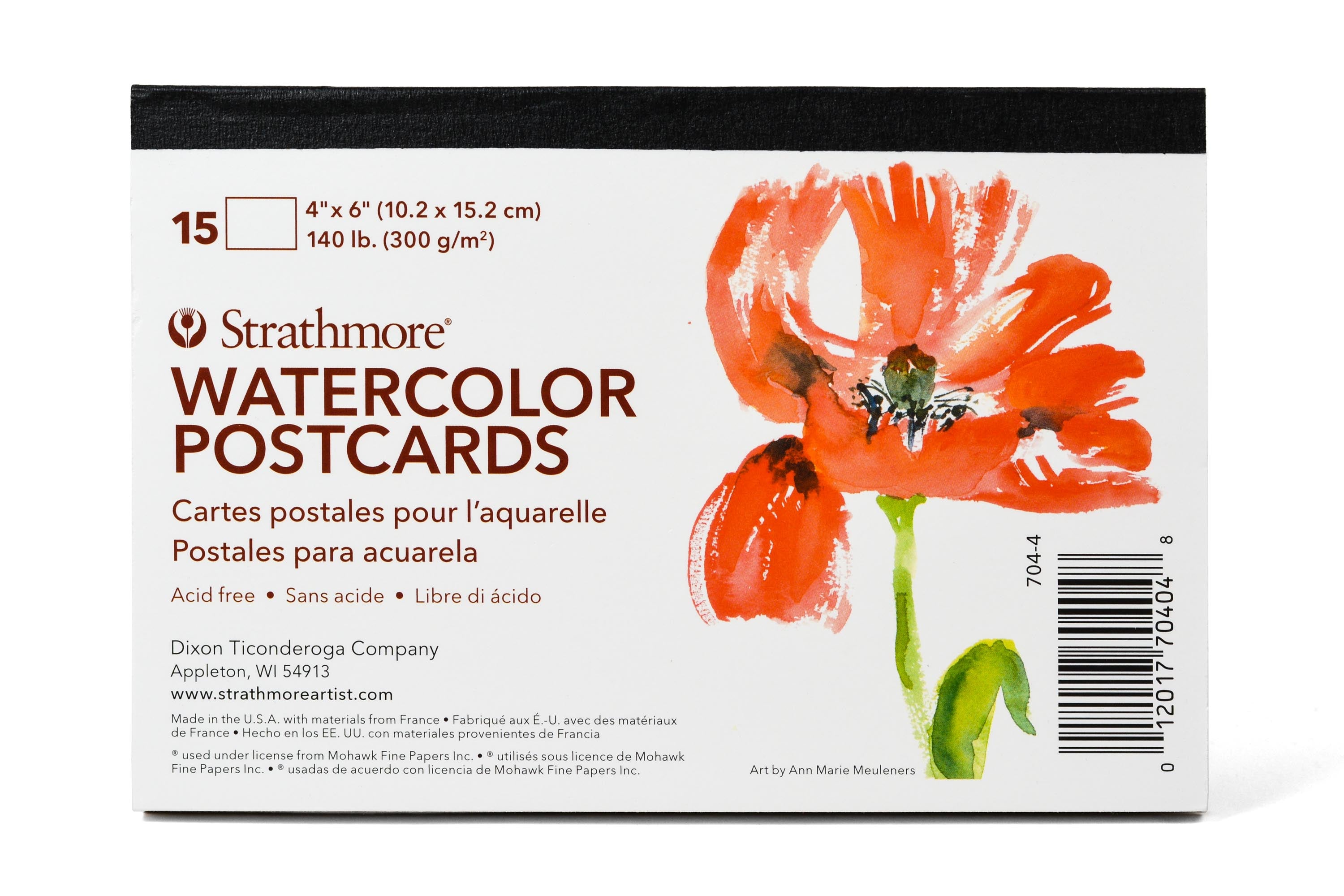 Strathmore Watercolor Postcards 15 Pack 400 Series 4x6