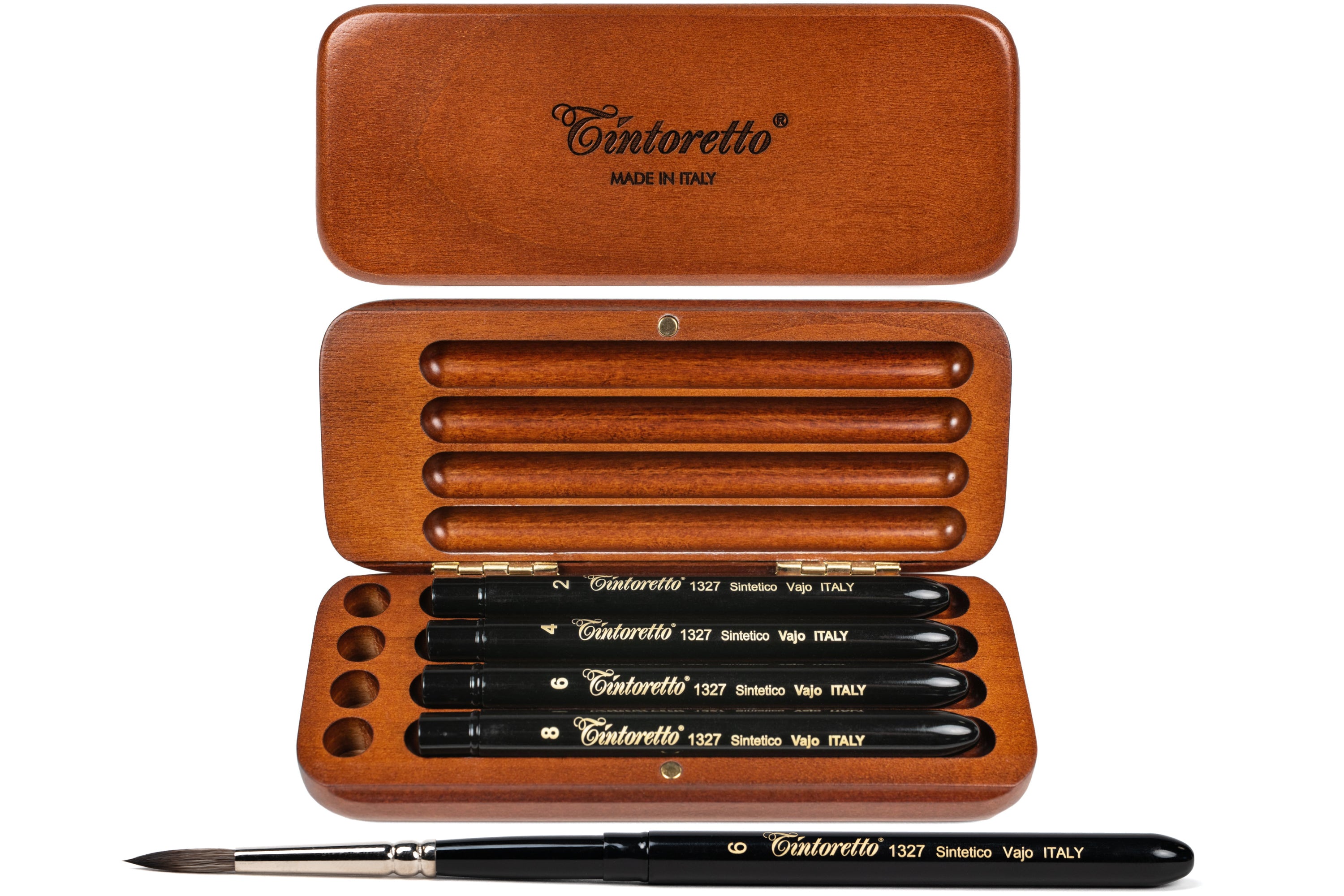 Tintoretto Watercolor Travel Brush Set, Synthetic Squirrel Rounds