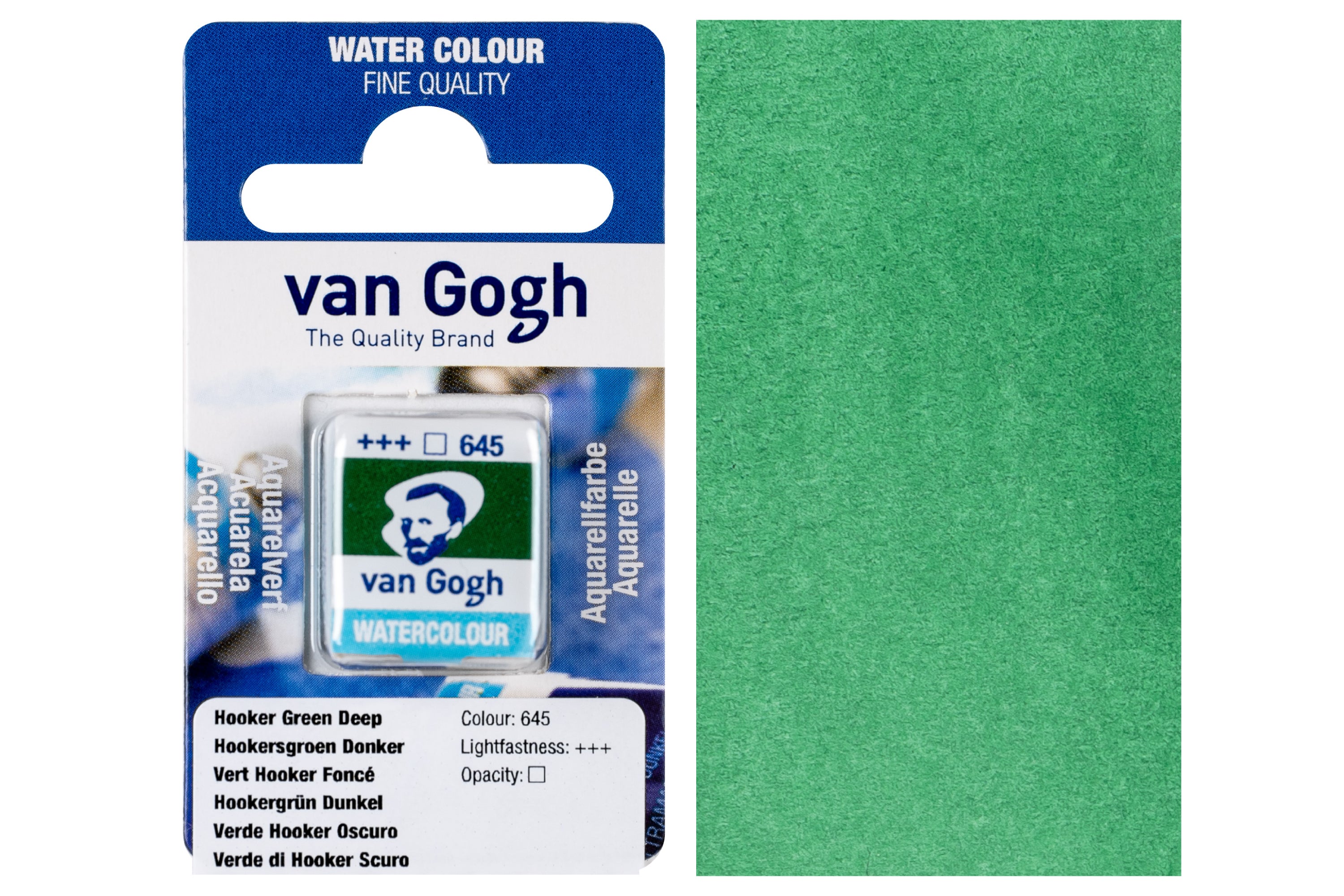Van Gogh Watercolor Half Pan, #645 Hooker Green Deep – St. Louis